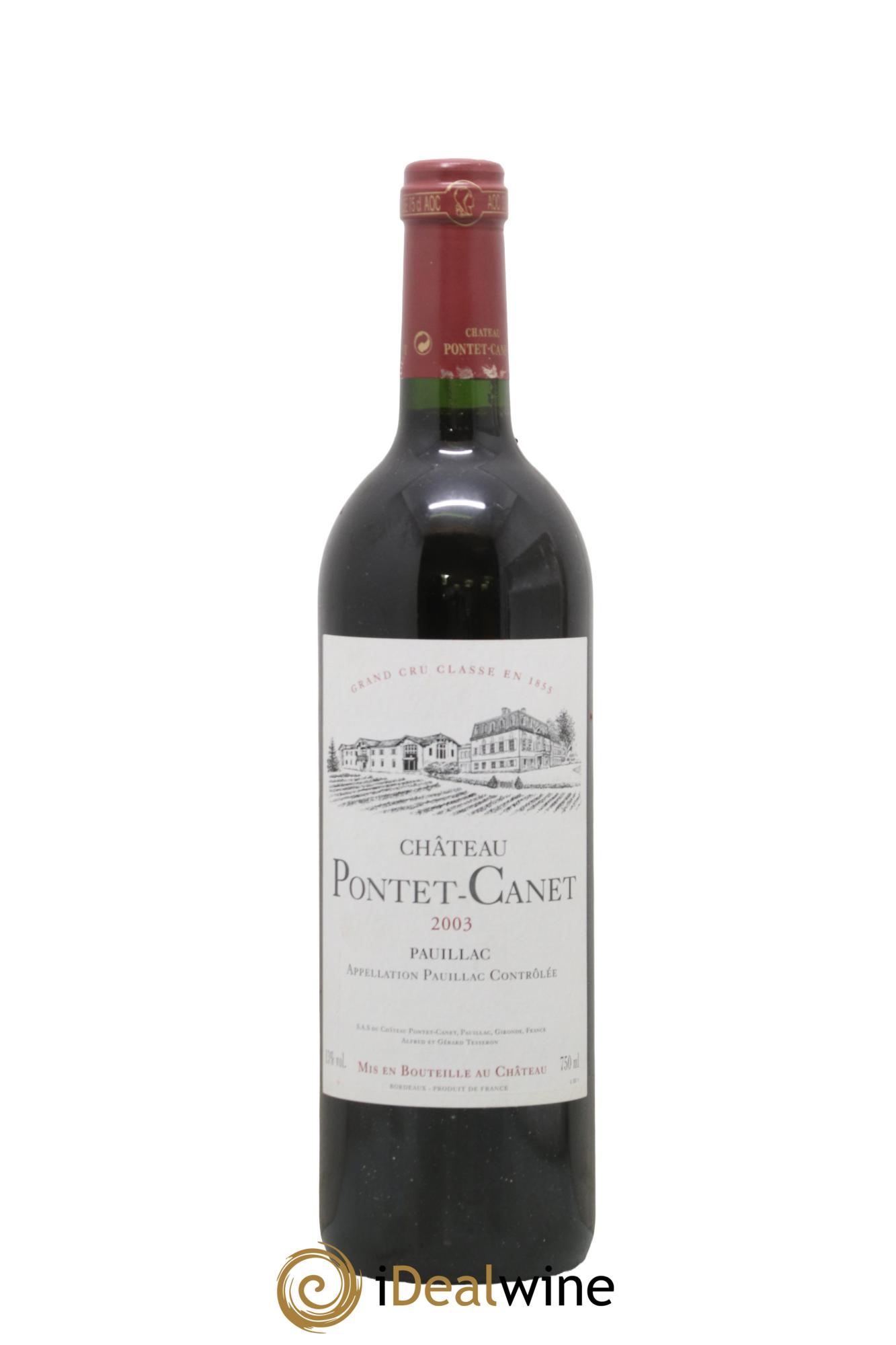 Château Pontet Canet 5ème Grand Cru Classé 2003 - Lot of 1 bottle - 0