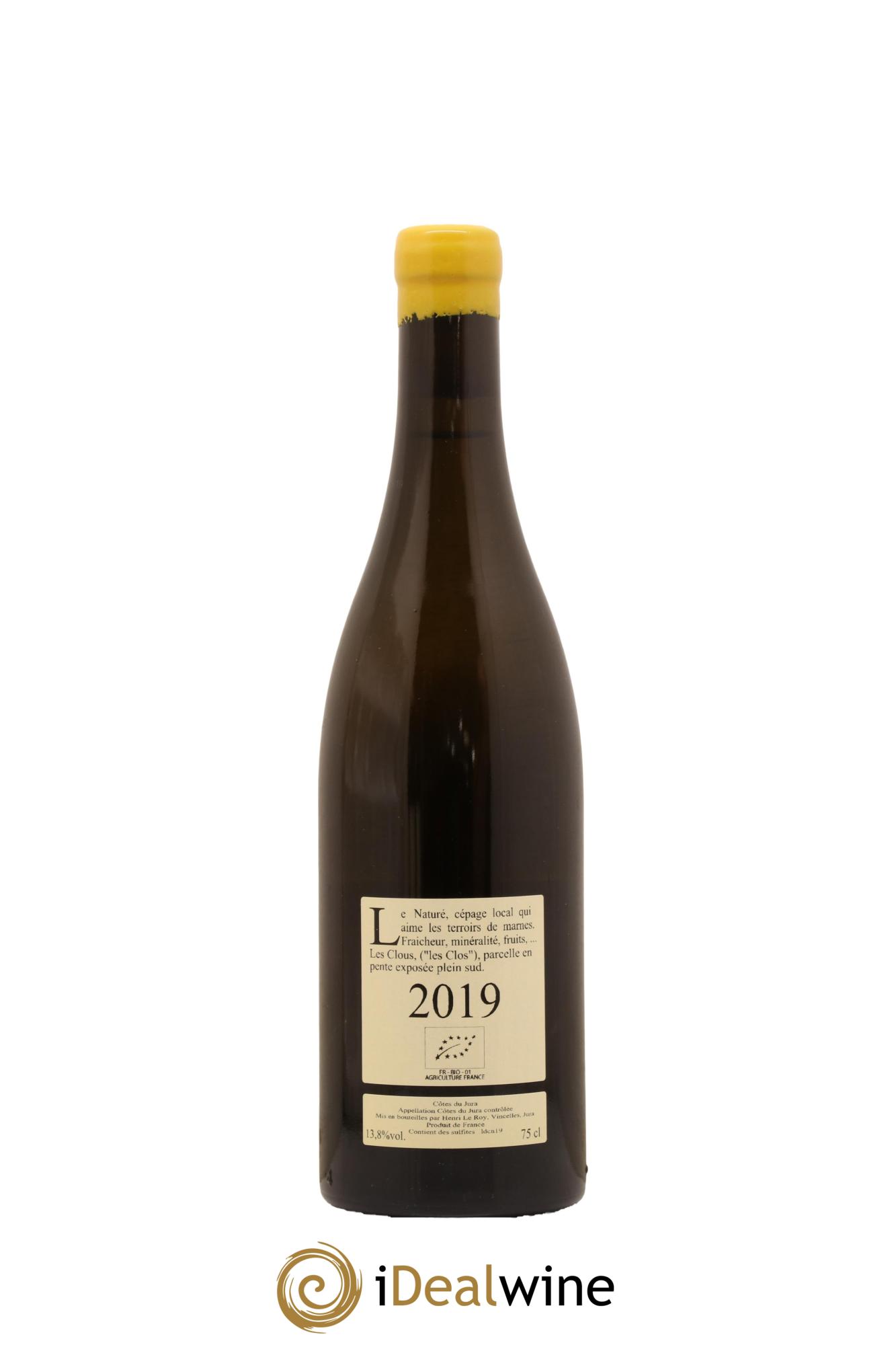 Côtes du Jura Nature Les Clous Domaine de L Aigle a Deux Tetes 2019 - Lot de 1 bouteille - 1