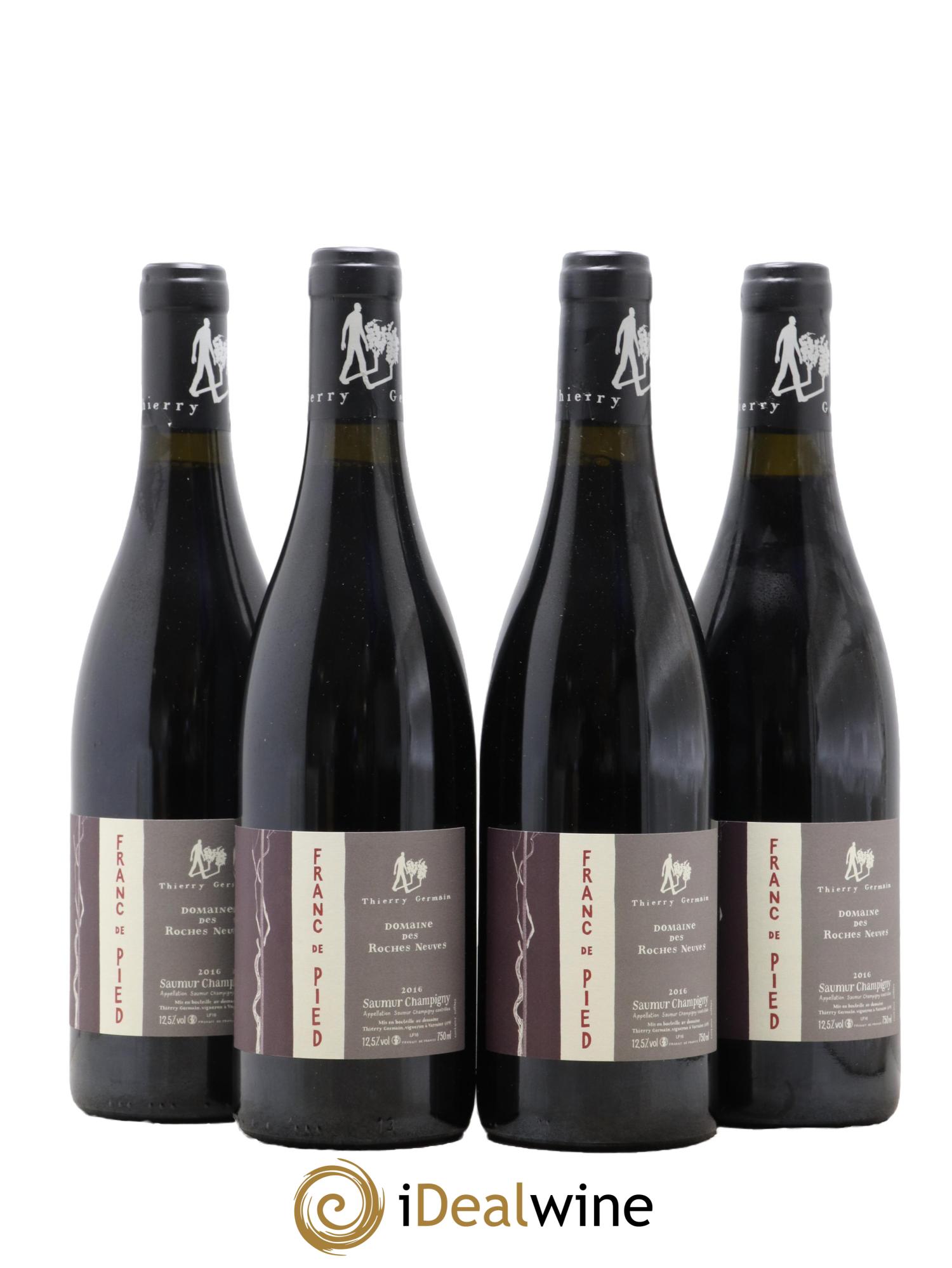 Saumur-Champigny Franc de pied Domaine des Roches Neuves - Thierry Germain 2016 - Lot de 4 bouteilles - 0