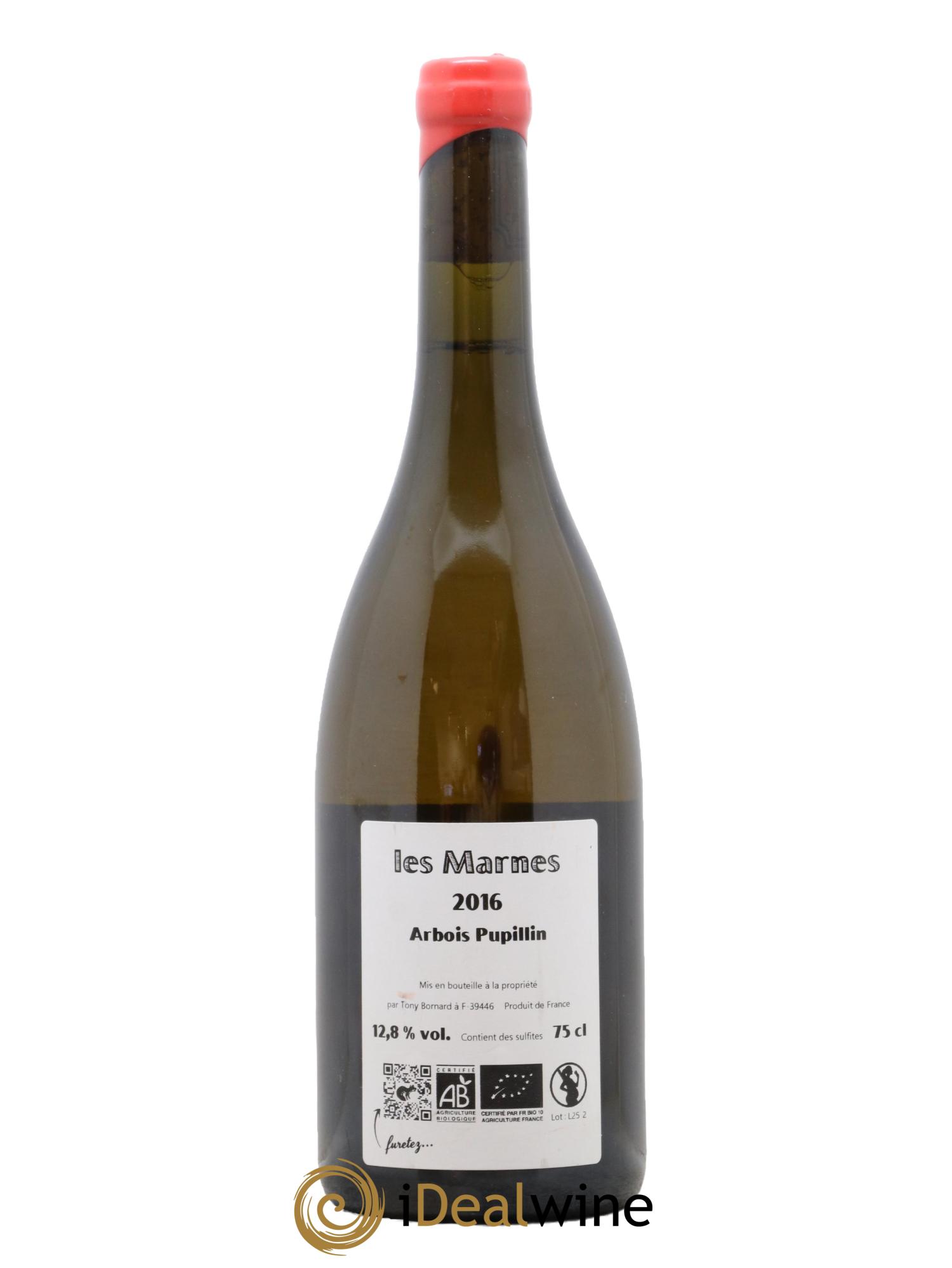 Arbois-Pupillin Les Marnes Bornard 2016 - Lot de 1 bouteille - 1