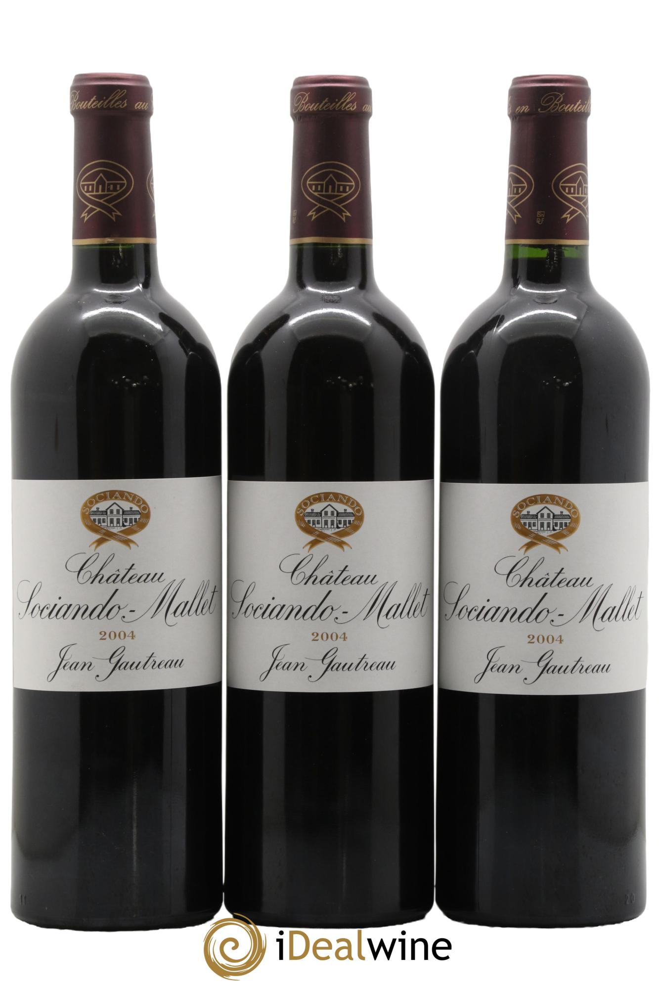 Château Sociando Mallet 2004 - Lot de 6 bouteilles - 1