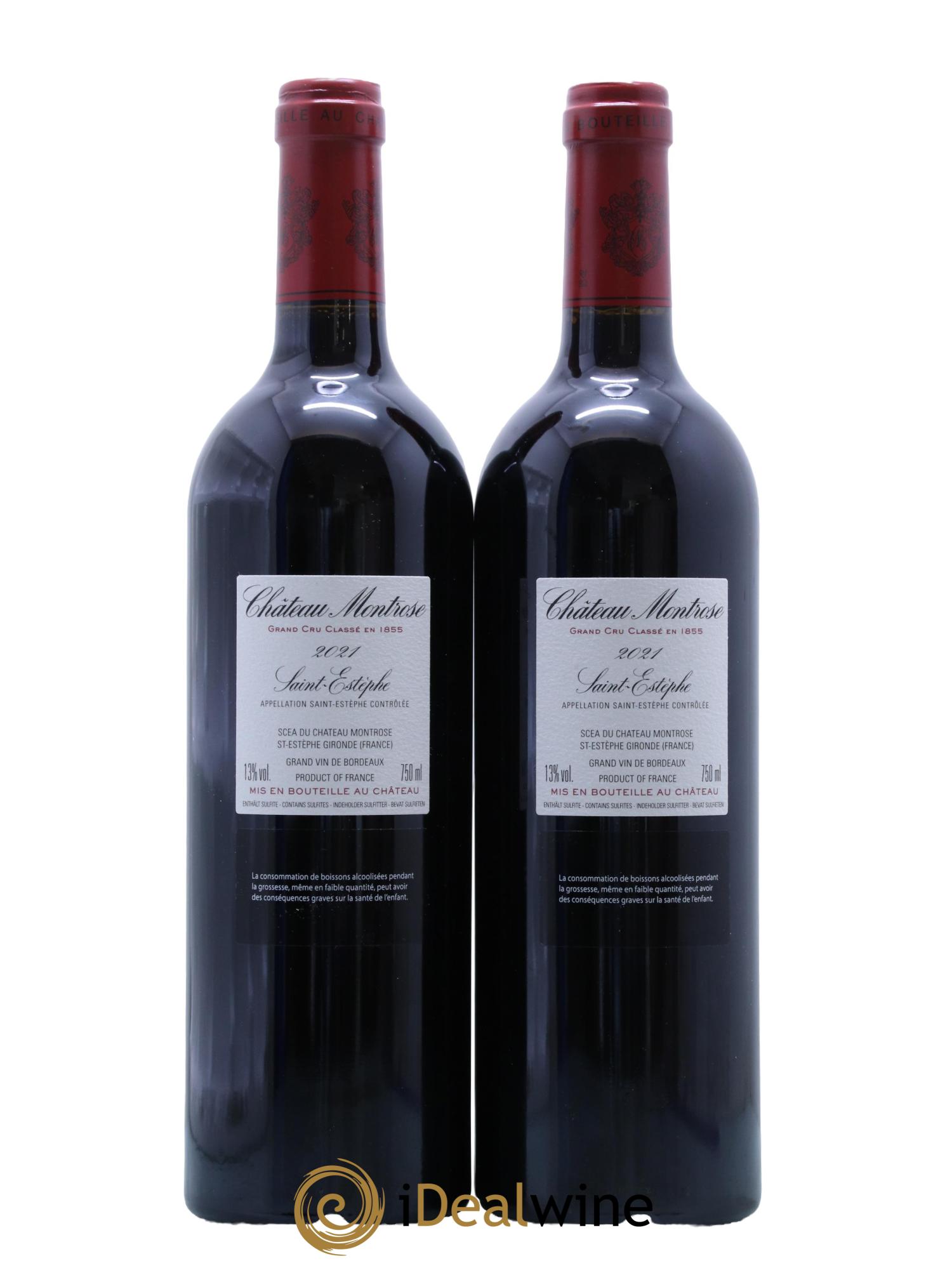 Château Montrose 2ème Grand Cru Classé 2021 - Lot de 2 bouteilles - 1