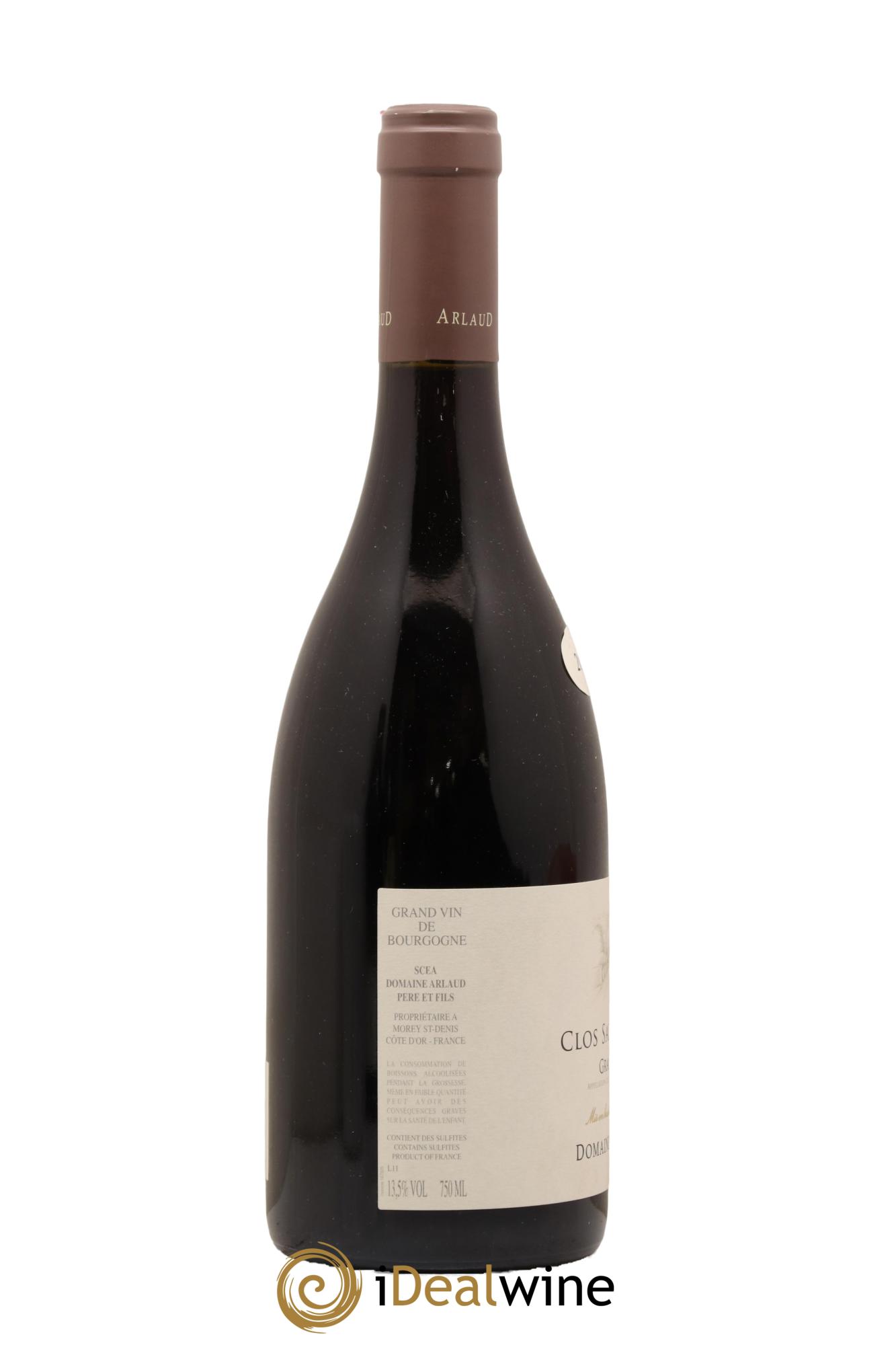 Clos Saint-Denis Grand Cru Arlaud 2011 - Lot de 1 bouteille - 1