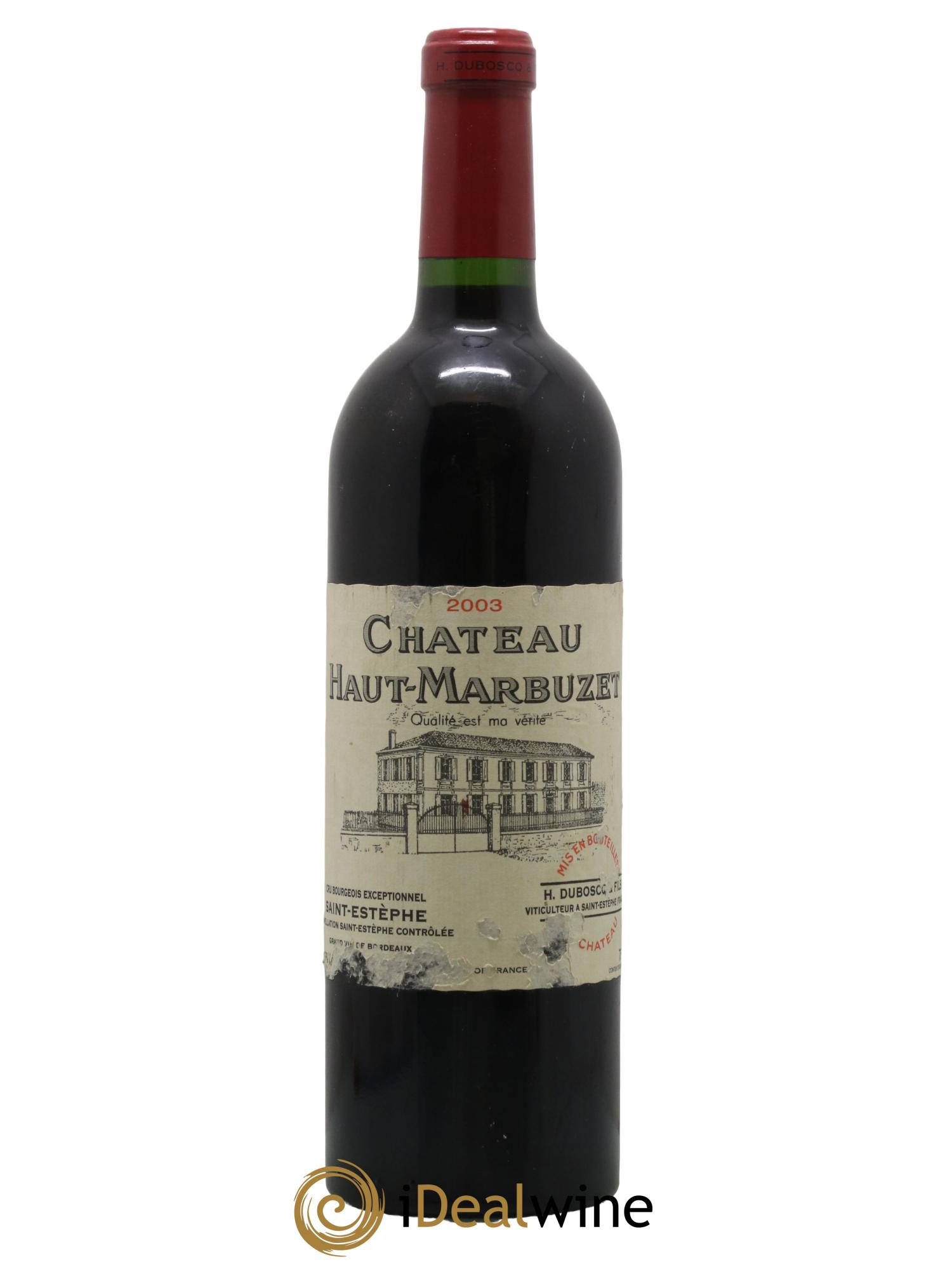 Château Haut Marbuzet 2003 - Lot de 1 bouteille - 0