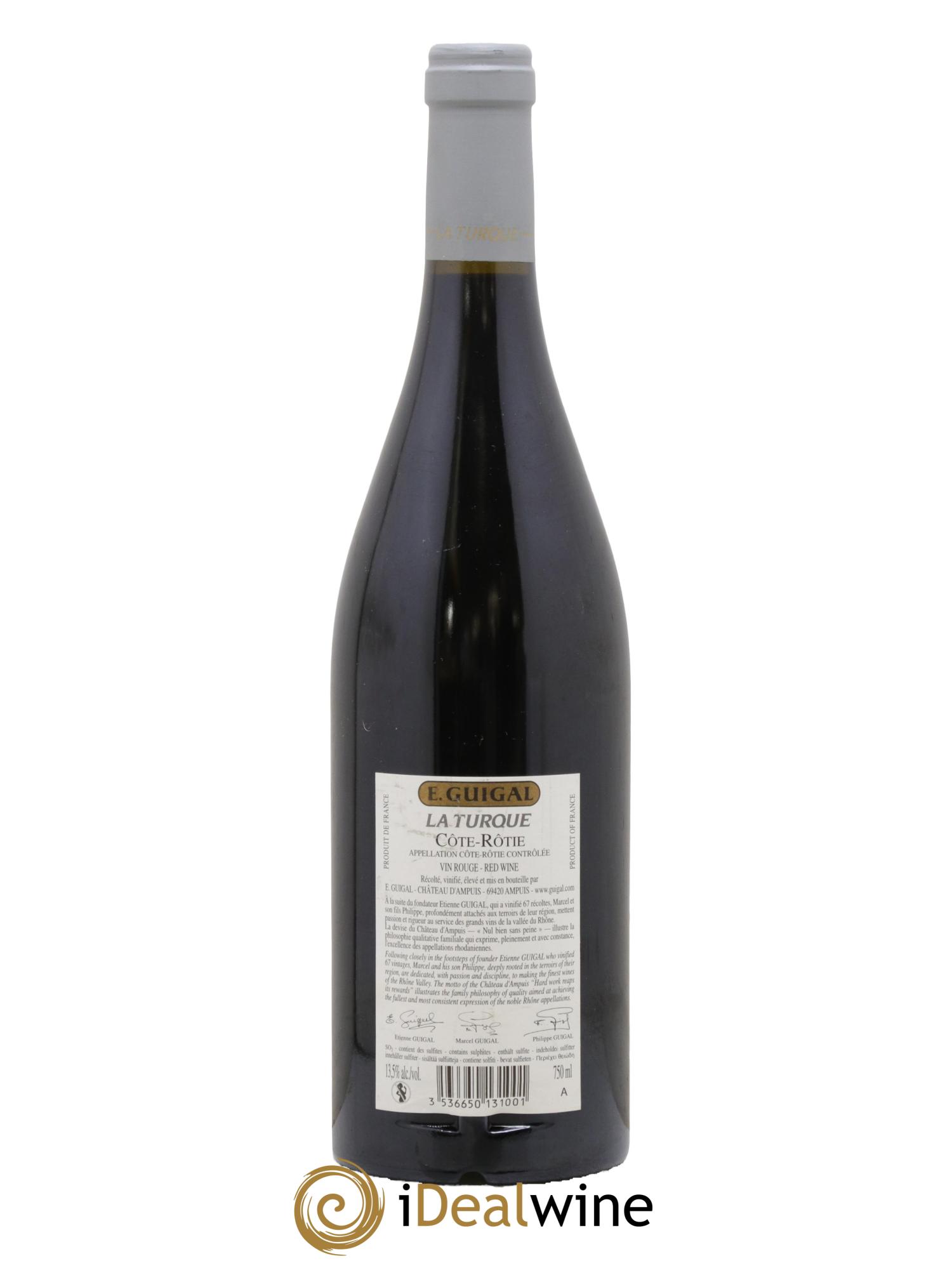 Côte-Rôtie La Turque Guigal 2010 - Posten von 1 Flasche - 1