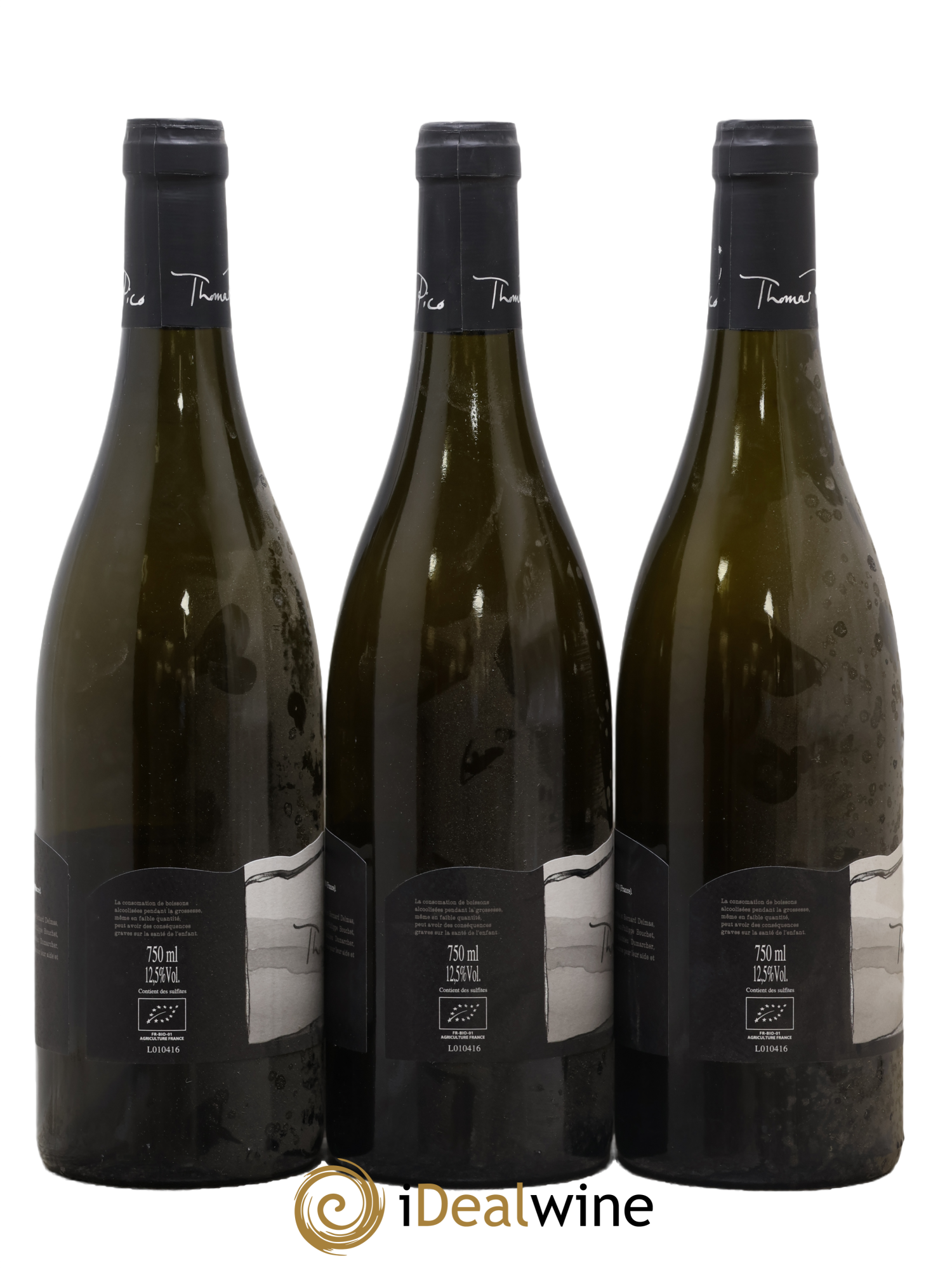 Vin de France Chardonnay Thomas Pico 2016 - Lot de 3 bouteilles - 1