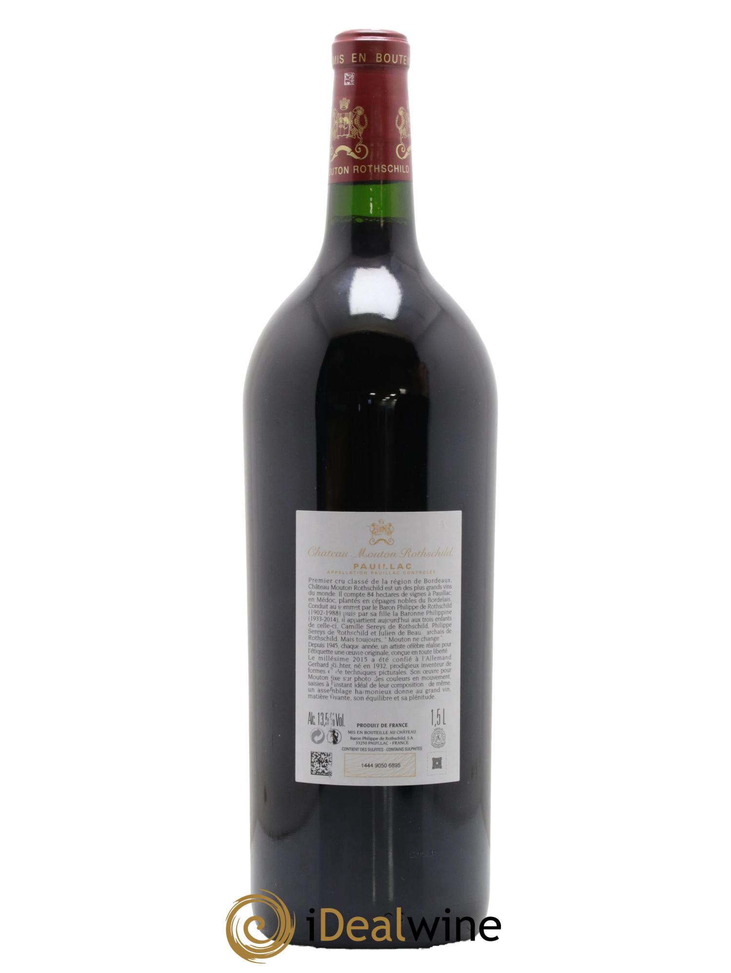 Château Mouton Rothschild 1er Grand Cru Classé 2015 - Lot de 1 magnum - 1