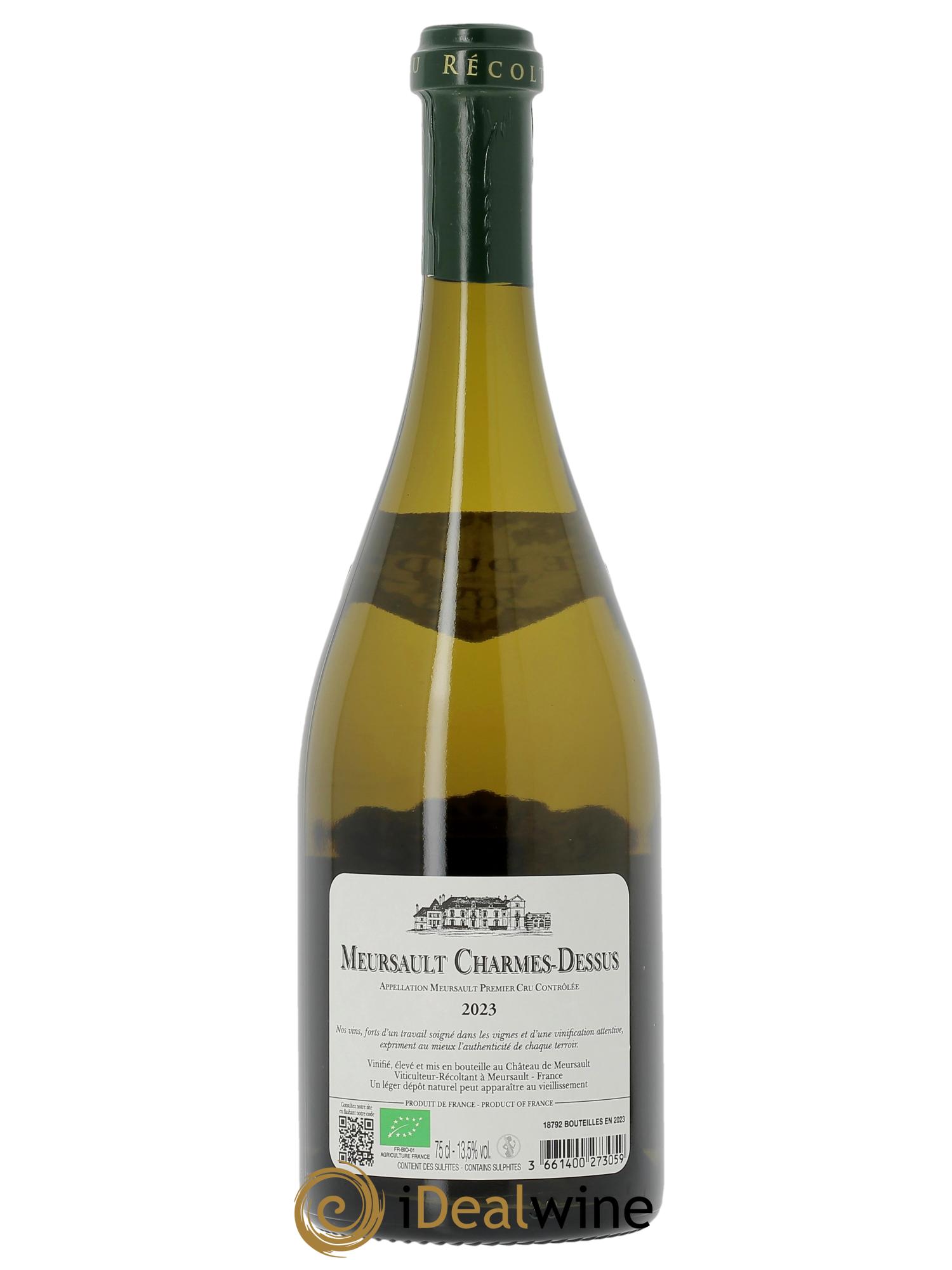 Meursault 1er Cru Les Charmes Dessus Château de Meursault 2023 - Lotto di 1 bottiglia - 1