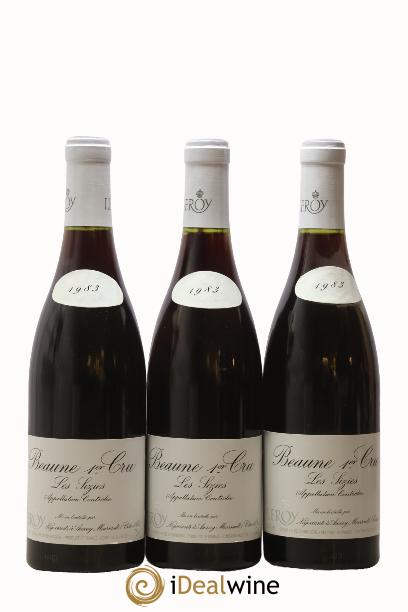 Beaune 1er Cru Les Sizies Leroy SA 1983 - Lot of 3 bottles - 0