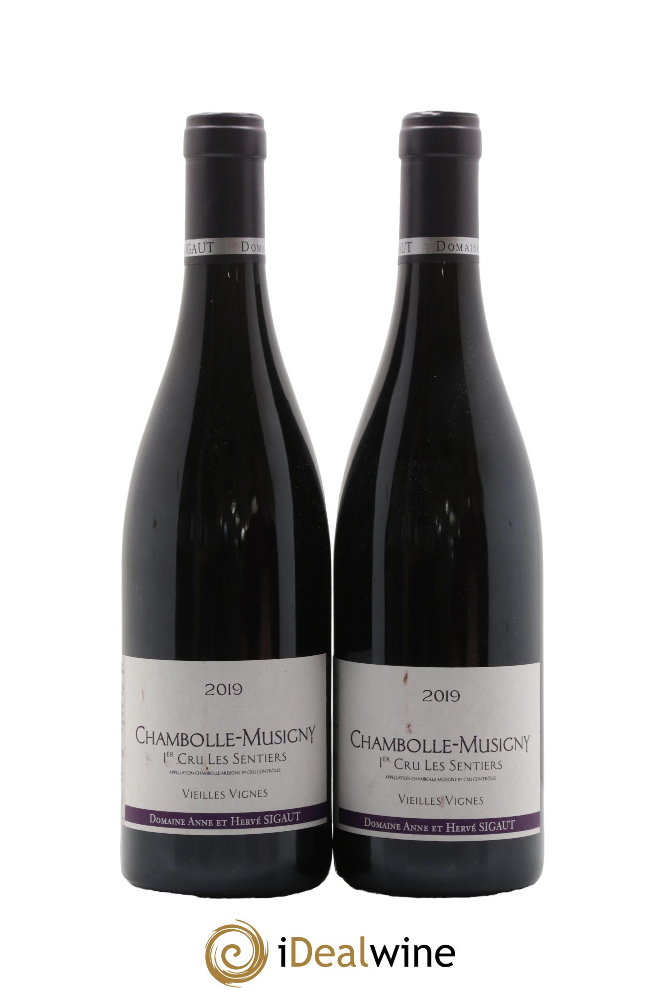 Chambolle-Musigny 1er Cru Les Sentiers Vieilles Vignes Anne et Hervé Sigaut (Domaine) 2019 - Lotto di 2 bottiglie - 0