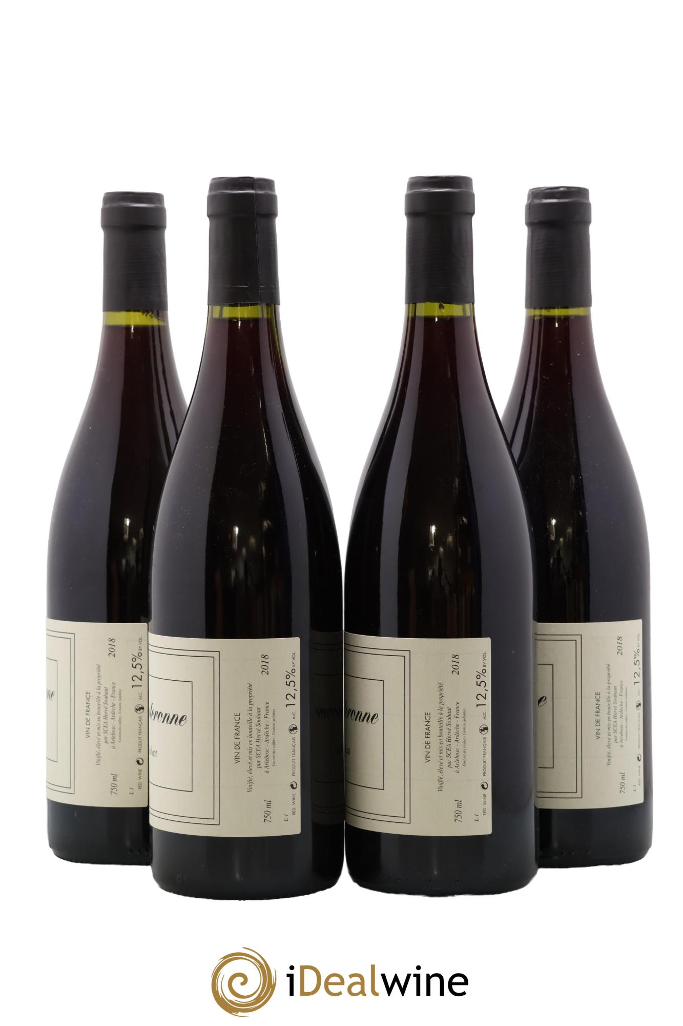 Vin de France La Souteronne Hervé Souhaut - Domaine Romaneaux-Destezet 2018 - Lot of 4 bottles - 1