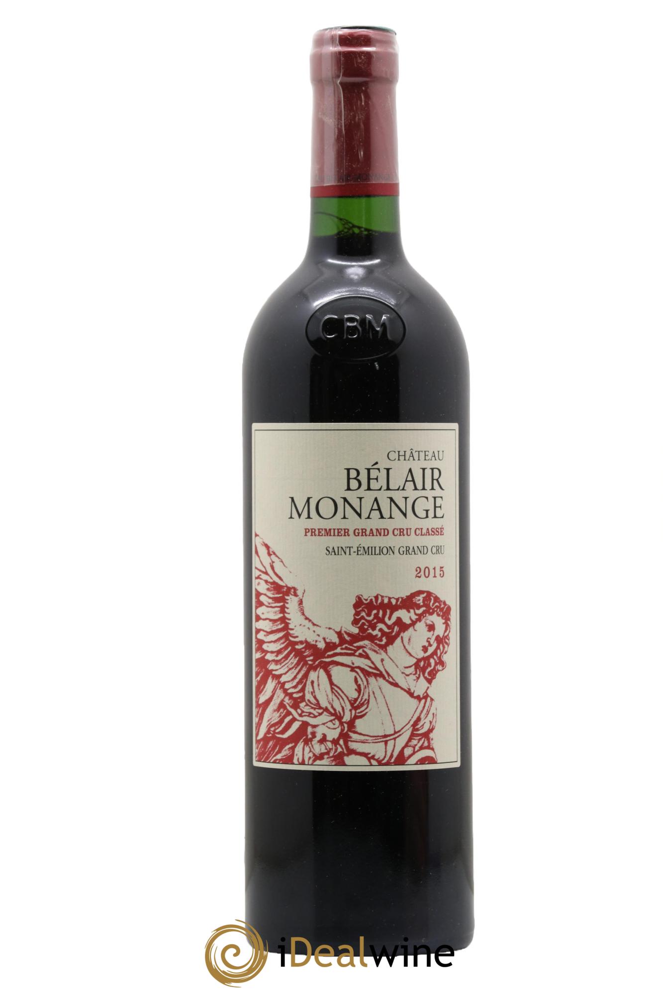 Château Belair (Belair-Monange) 1er Grand Cru Classé B 2015 - Lot de 1 bouteille - 0