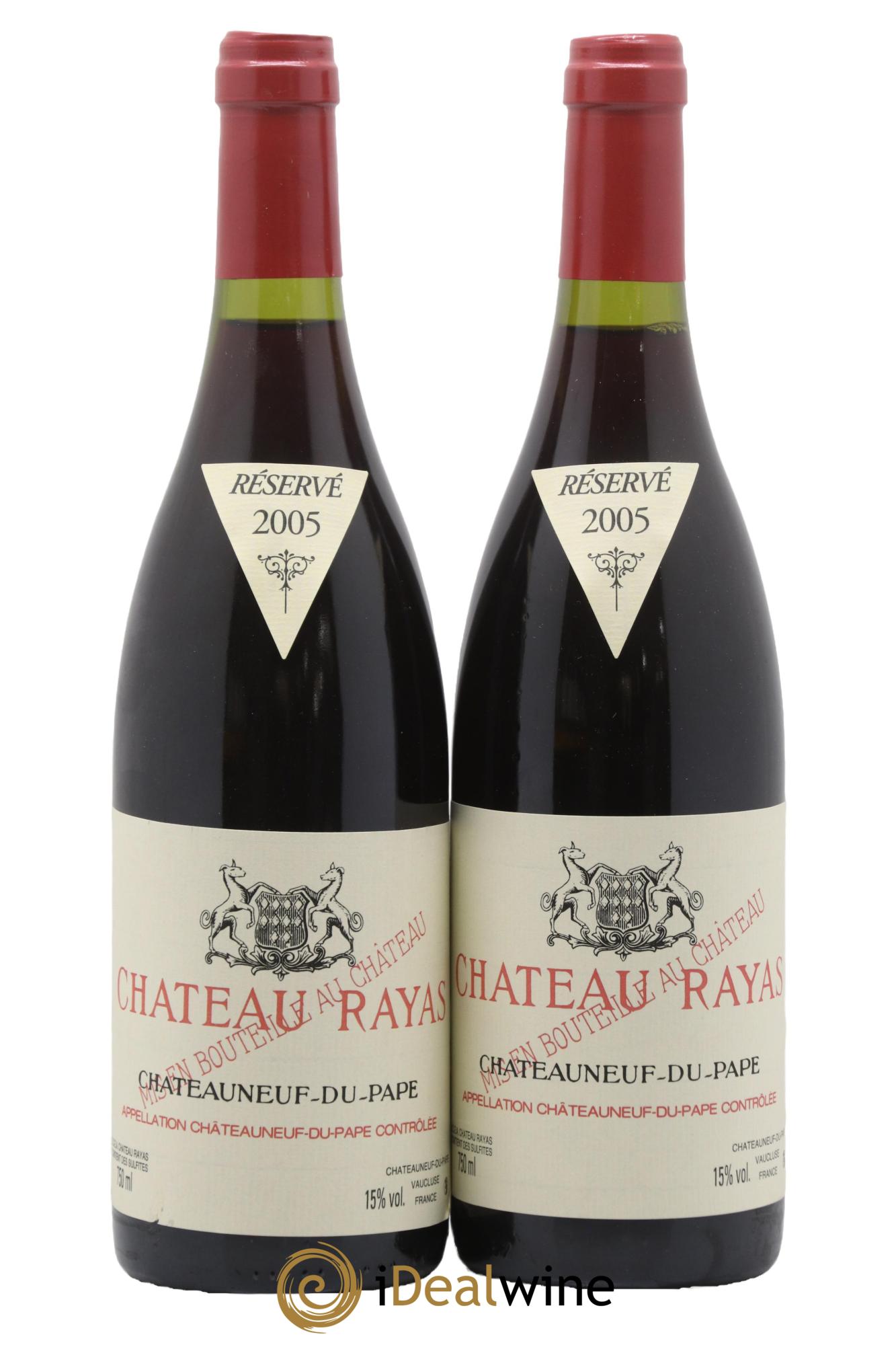 Châteauneuf-du-Pape Château Rayas Emmanuel Reynaud 2005 - Lot de 2 bouteilles - 0