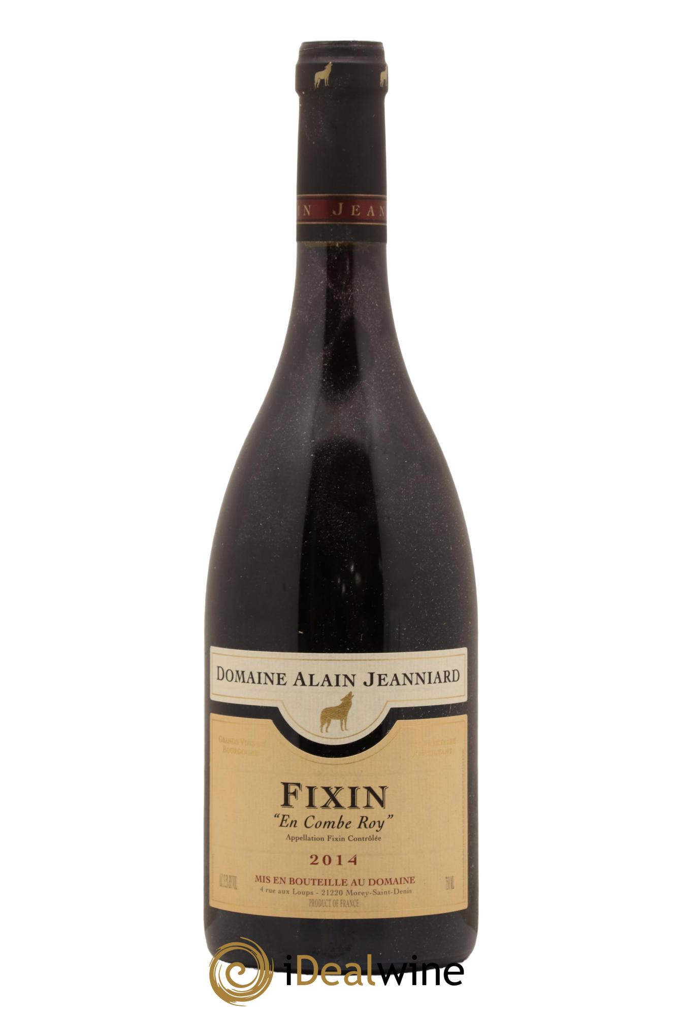 Fixin En Combe Roy Domaine Alain Jeanniard 2014 - Lot de 1 bouteille - 0