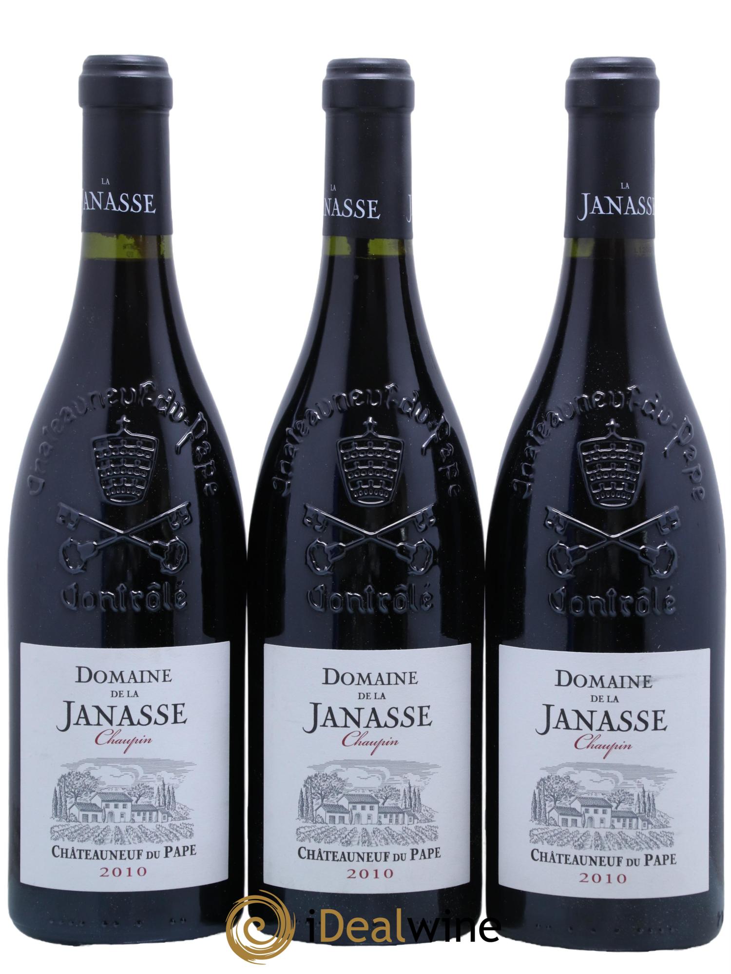 Châteauneuf-du-Pape Cuvée Chaupin La Janasse (Domaine de) 2010 - Lot de 3 bouteilles - 0