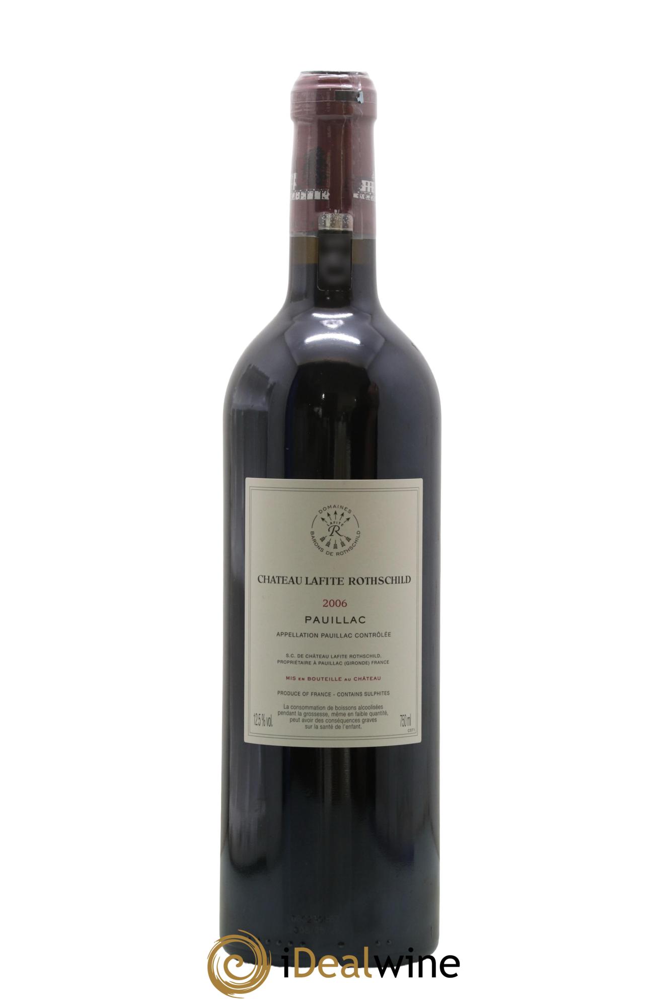 Château Lafite Rothschild 1er Grand Cru Classé 2006 - Posten von 1 Flasche - 1