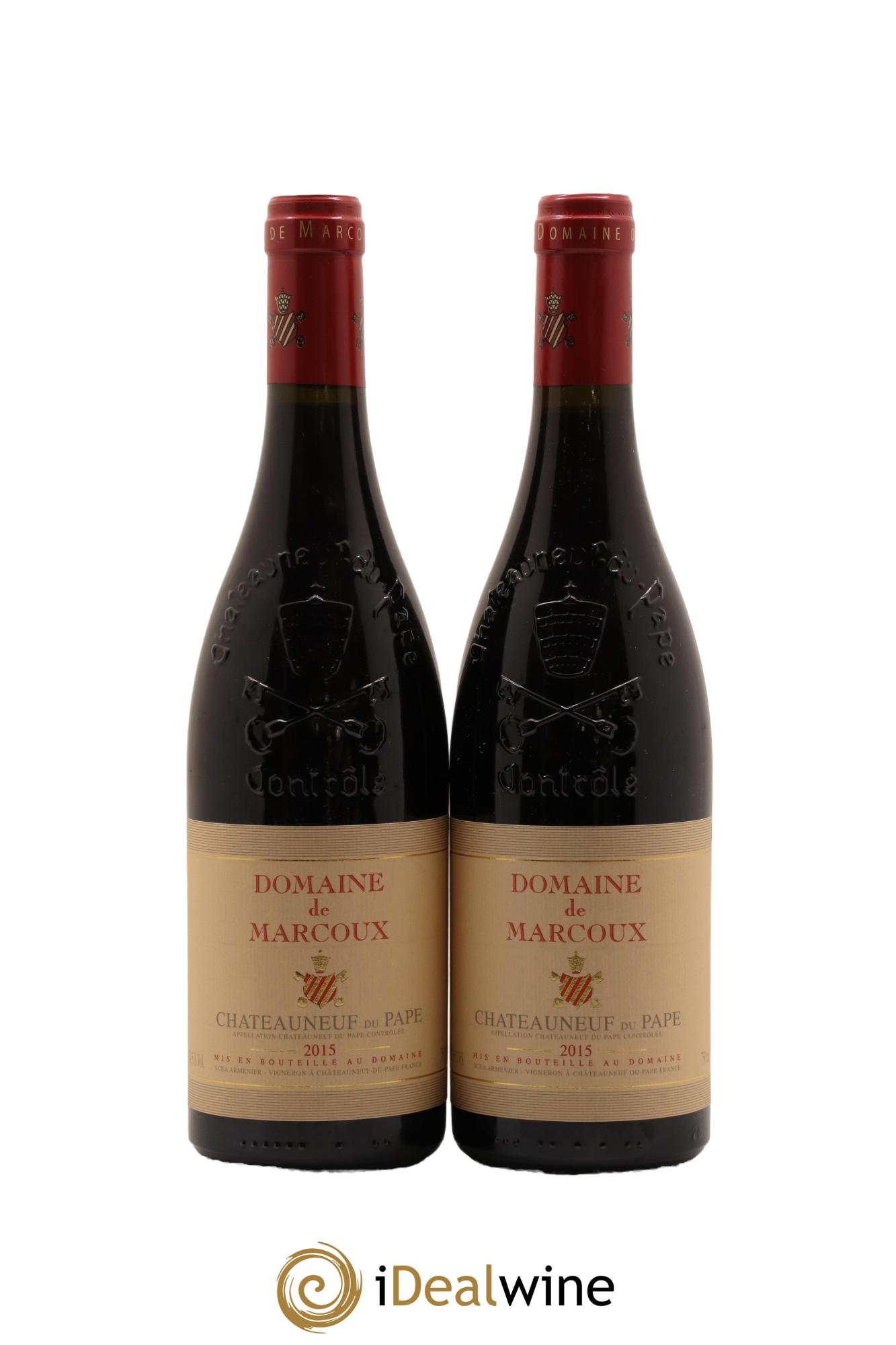Châteauneuf-du-Pape Marcoux (Domaine de) 2015 - Posten von 2 Flaschen - 0