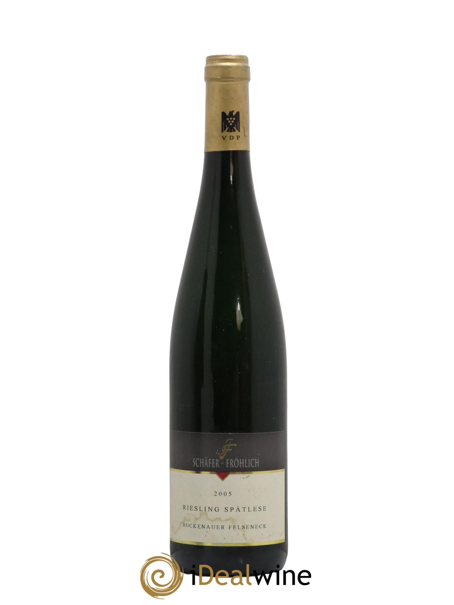 Allemagne Nahe Bokenauer Felseneck Riesling Spatlese Schafer Frohlich 2005 - Lot de 1 bouteille - 0
