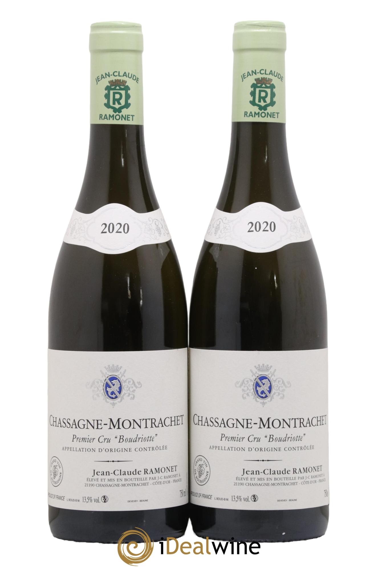 Chassagne-Montrachet 1er Cru Boudriotte Ramonet (Domaine) 2020 - Lot de 2 bouteilles - 0