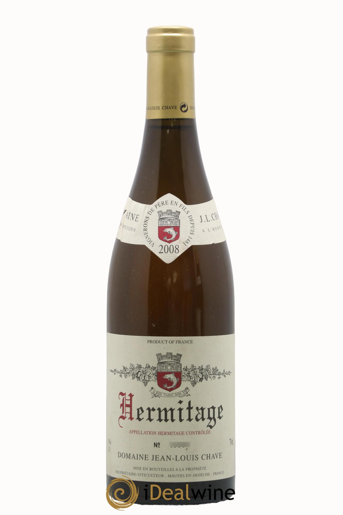 Hermitage Jean-Louis Chave 2008 - Posten von 1 Flasche - 0