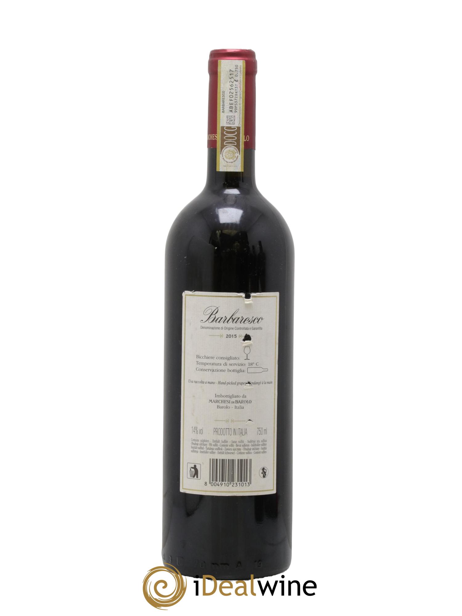 Barbaresco DOCG Marchesi di Barolo 2015 - Lotto di 1 bottiglia - 1