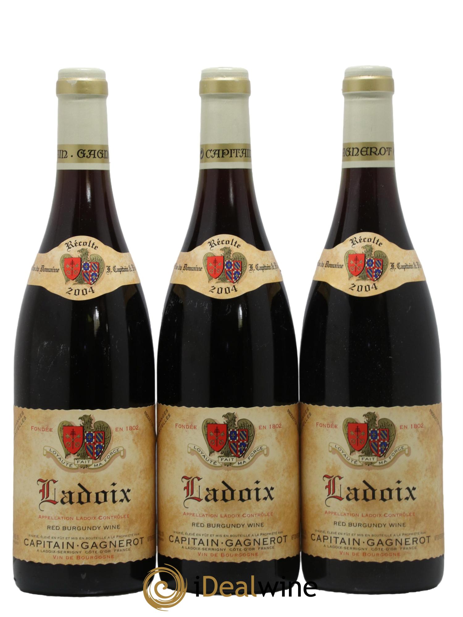 Ladoix Capitain-Gagnerot 2004 - Lot de 3 bouteilles - 0
