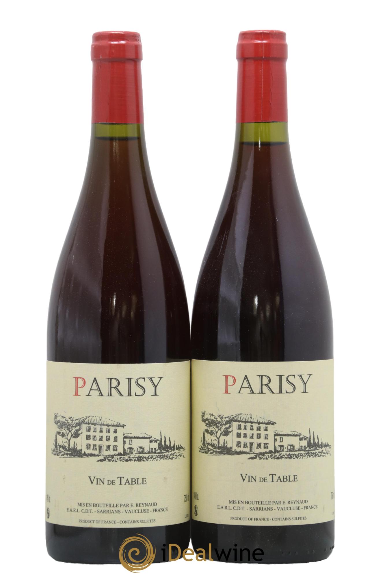 Vin de Table Parisy Emmanuel Reynaud - Lot de 2 bouteilles - 0