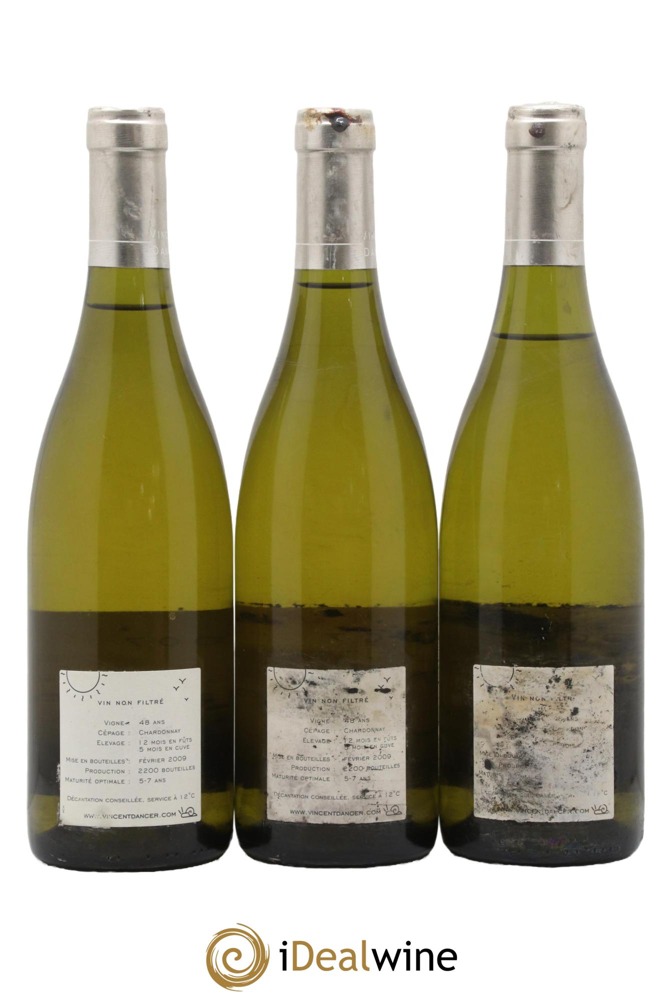 Meursault Les Grands Charrons Vincent Dancer 2007 - Lot of 3 bottles - 1