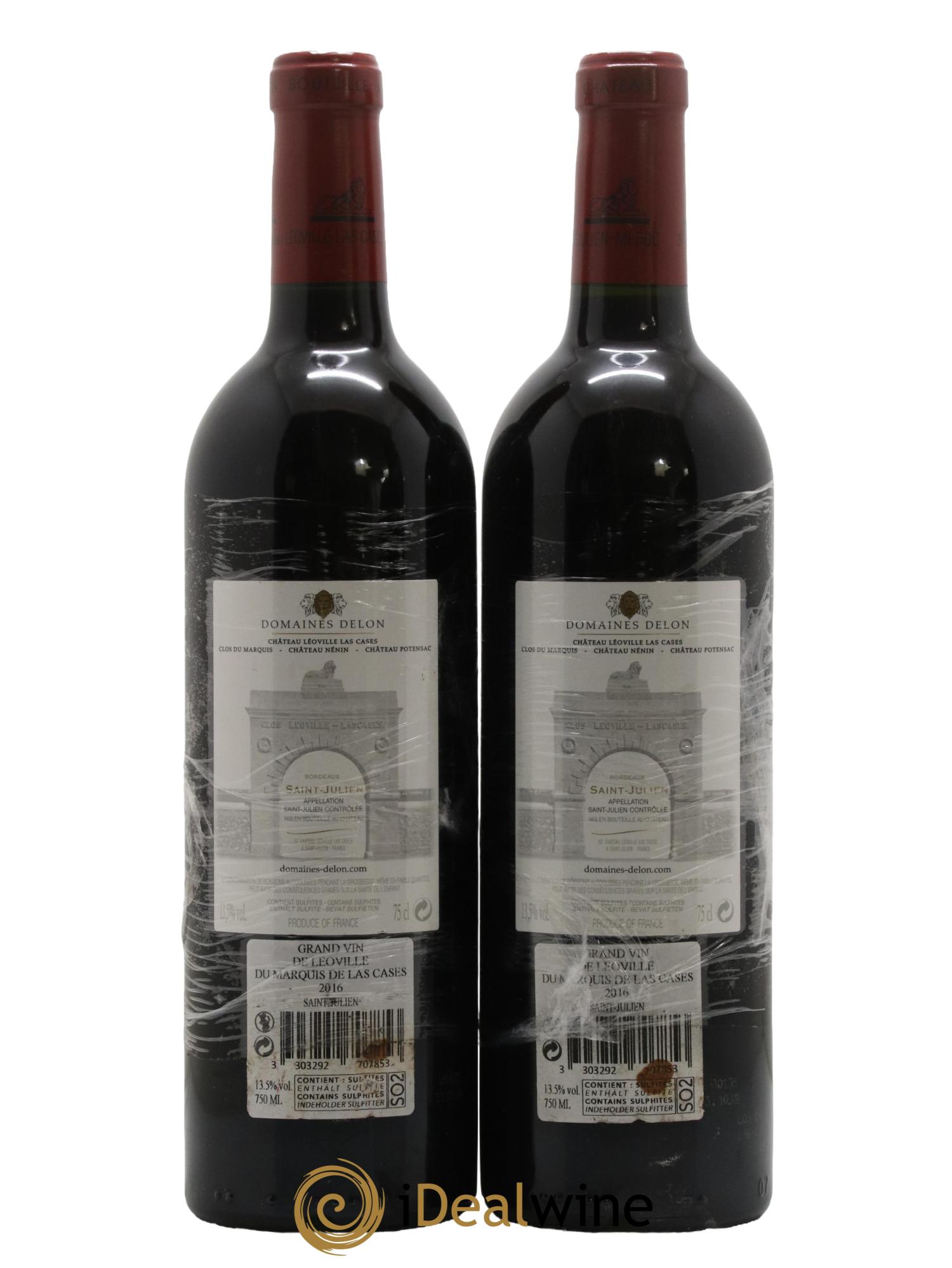 Château Léoville Las Cases 2ème Grand Cru Classé 2016 - Lot de 2 bouteilles - 1