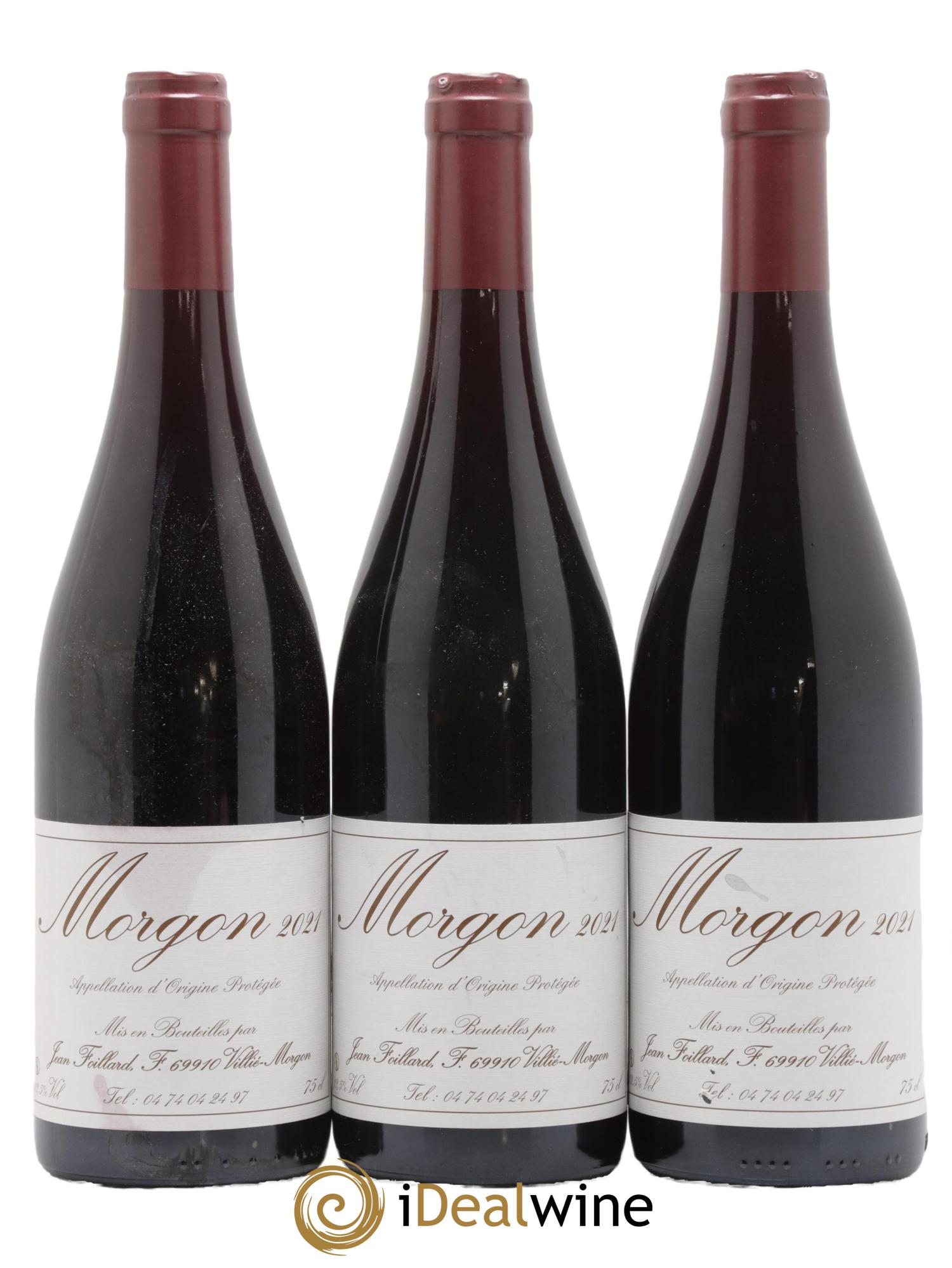 Morgon Jean Foillard 2021 - Lot de 3 bouteilles - 0