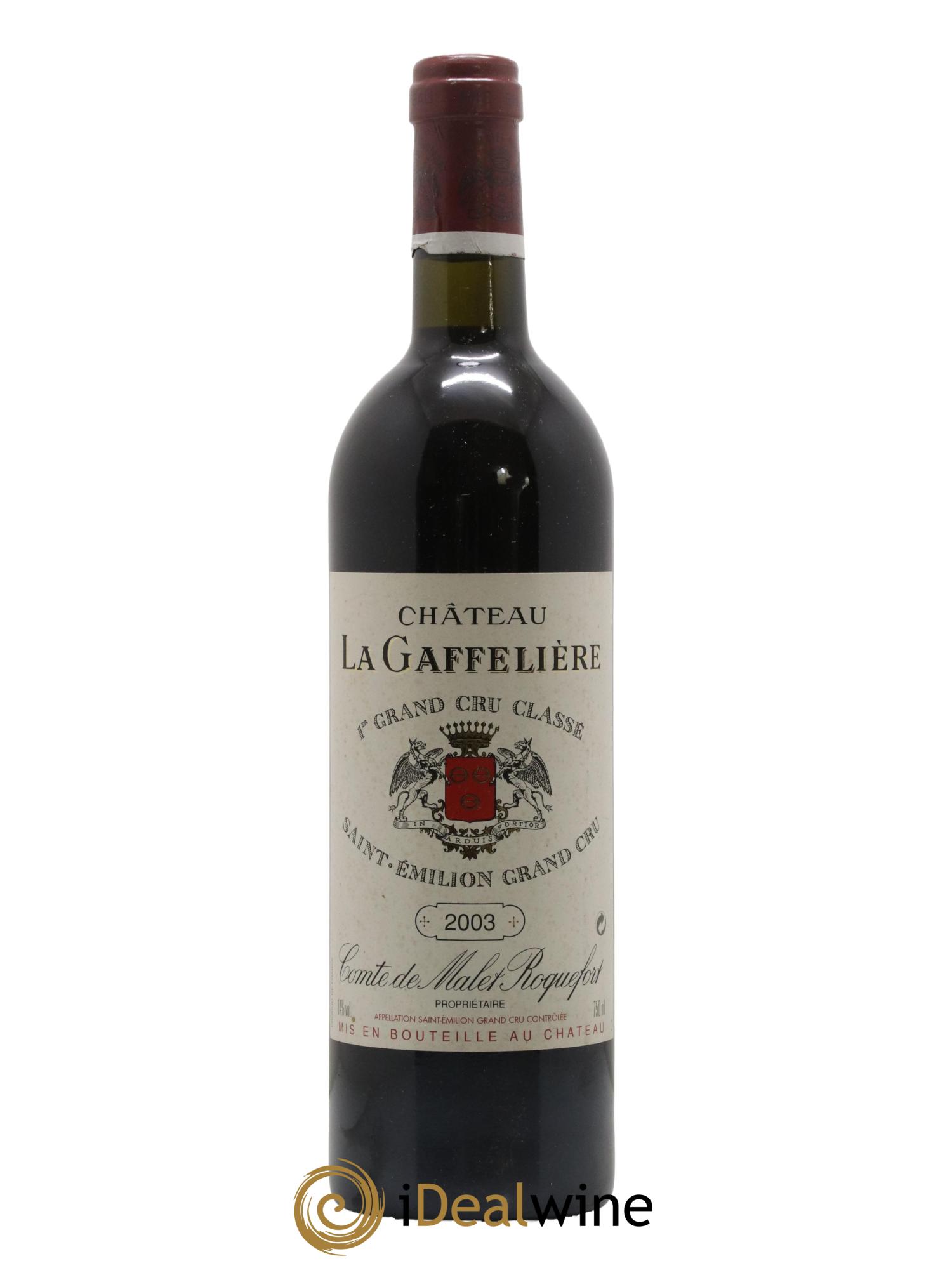 Château la Gaffelière 1er Grand Cru Classé B 2003 - Lot de 1 bouteille - 0