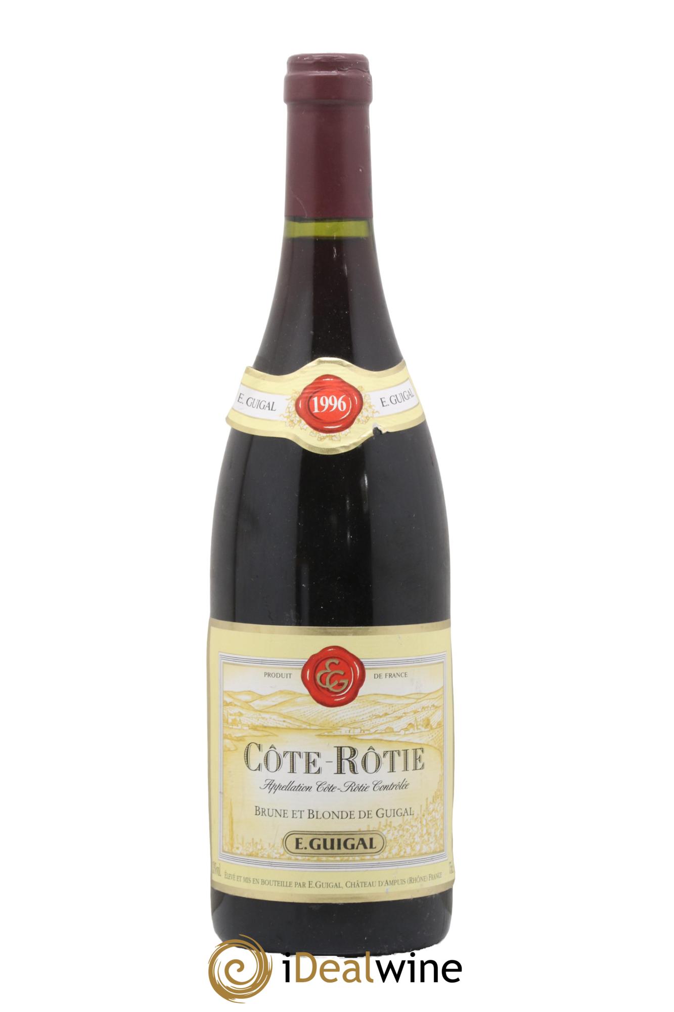 Côte-Rôtie Côtes Brune et Blonde Guigal 1996 - Lot de 1 bouteille - 0
