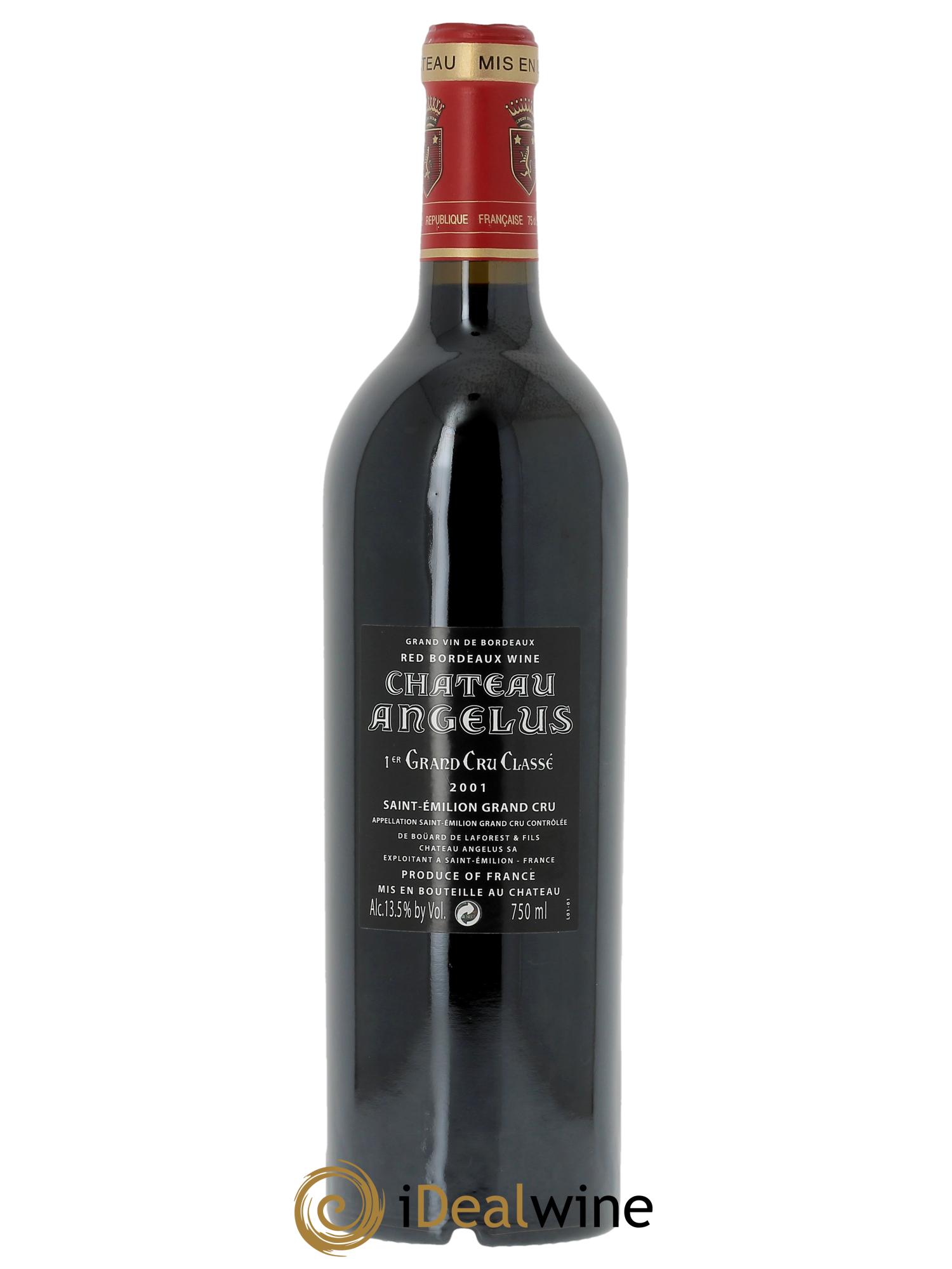 Château Angélus 1er Grand Cru Classé A 2001 - Lot de 1 bouteille - 1