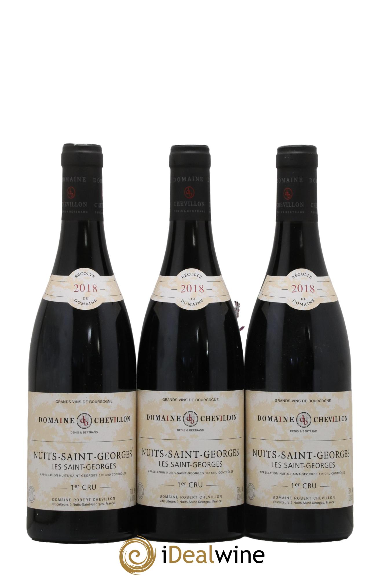 Nuits-Saint-Georges 1er Cru Les Saint Georges Robert Chevillon 2018 - Lot of 3 bottles - 0