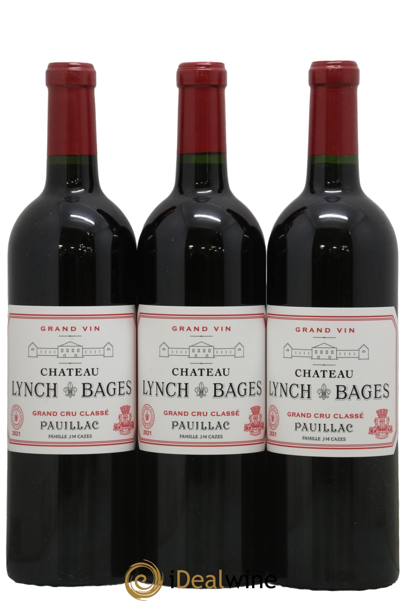 Château Lynch Bages 5ème Grand Cru Classé 2021 - Posten von 3 Flaschen - 0