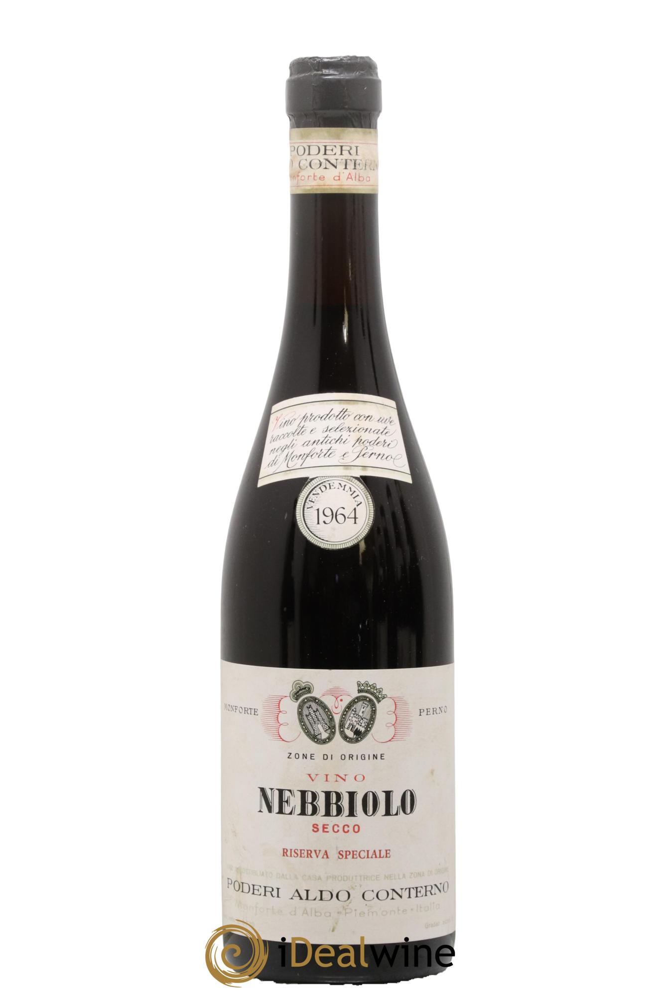 Nebbiolo d'Alba DOC Riserva Speciale Aldo Conterno 1964 - Lot de 1 bouteille - 0