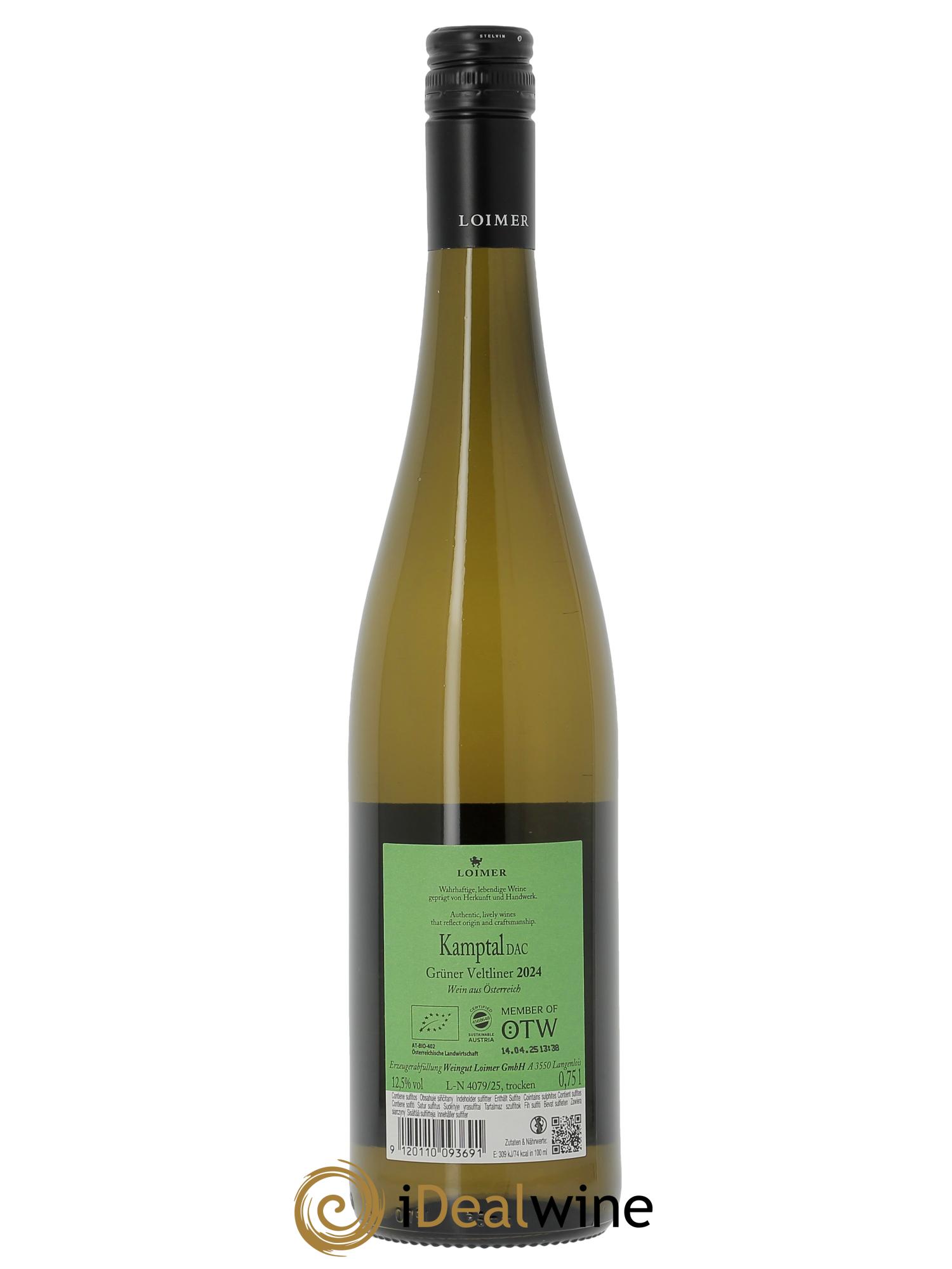Gruner Veltiner Loimer 2024 - Lot of 1 bottle - 1