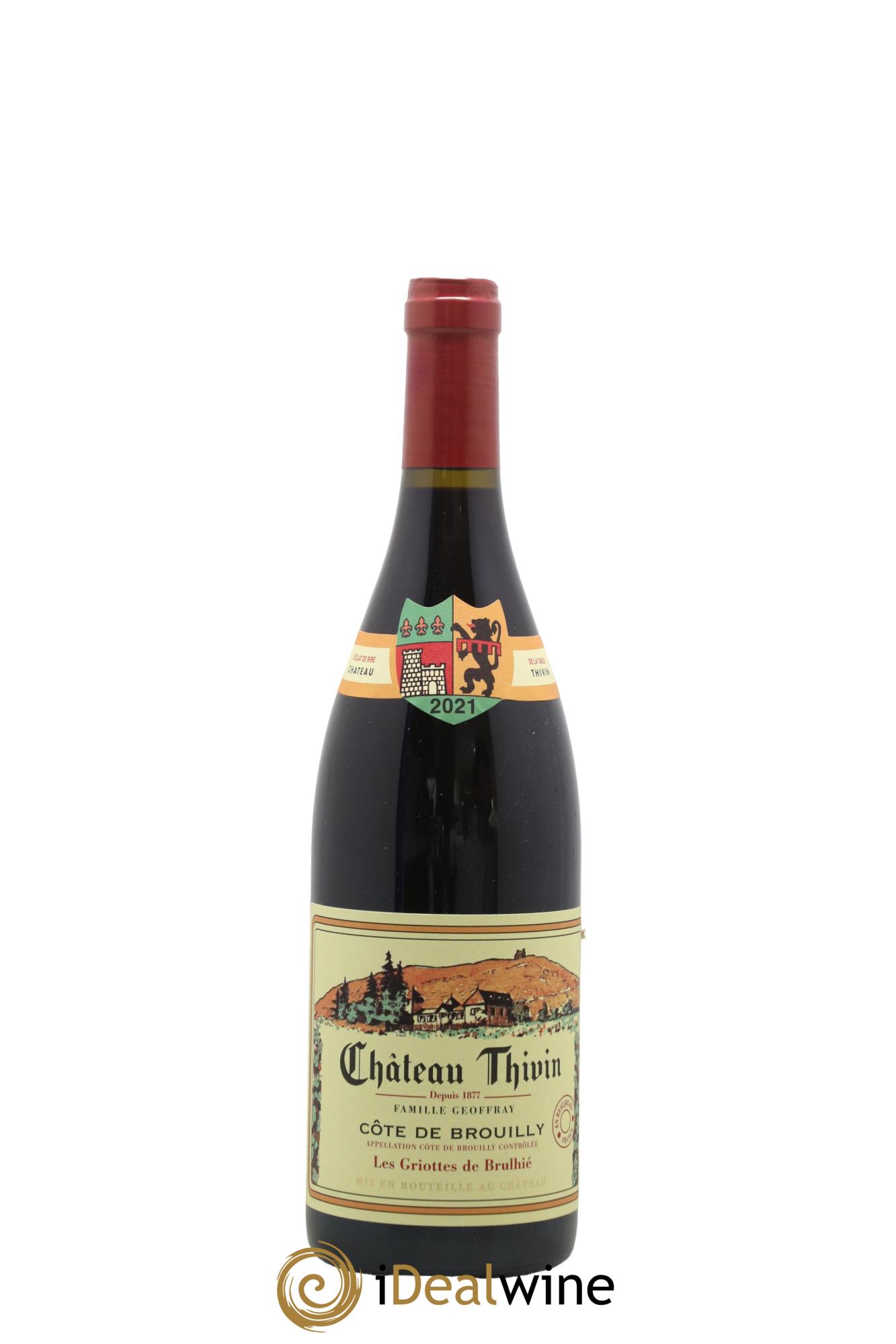 Côte de Brouilly Les Griottes de Brulhié Château Thivin 2021 - Lot of 1 bottle - 0