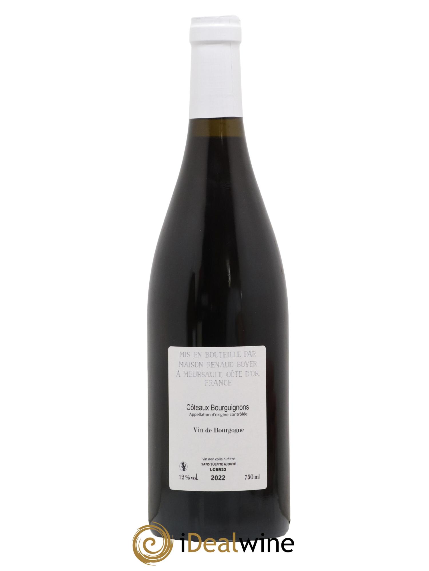 Coteaux Bourguignons En Attendant Riaux Renaud Boyer 2022 - Lot de 1 bouteille - 1