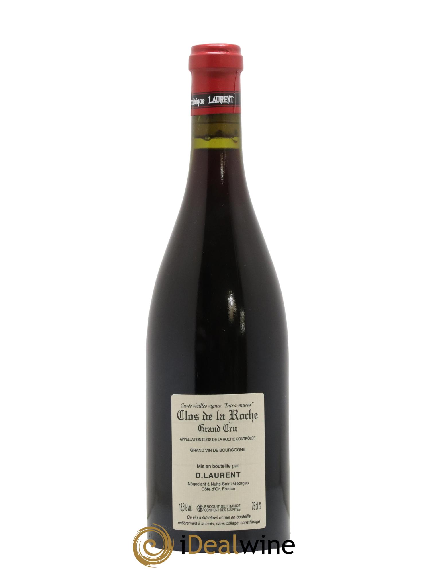 Clos de la Roche Grand Cru Vieilles vignes Intra-muros Dominique Laurent 2017 - Lot de 1 bouteille - 1