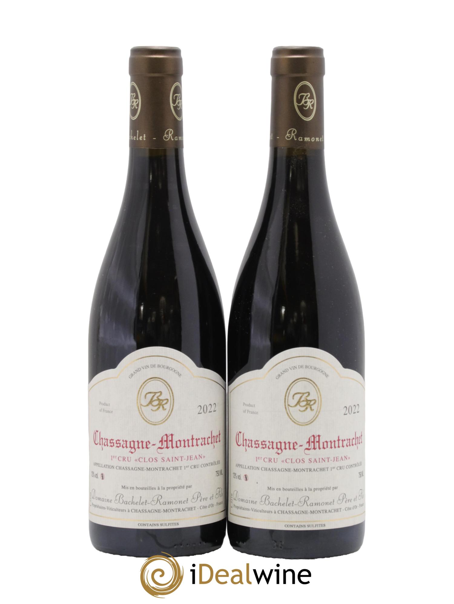 Chassagne-Montrachet 1er Cru Clos Saint-Jean Bachelet-Ramonet (Domaine) 2022 - Lot de 2 bouteilles - 0