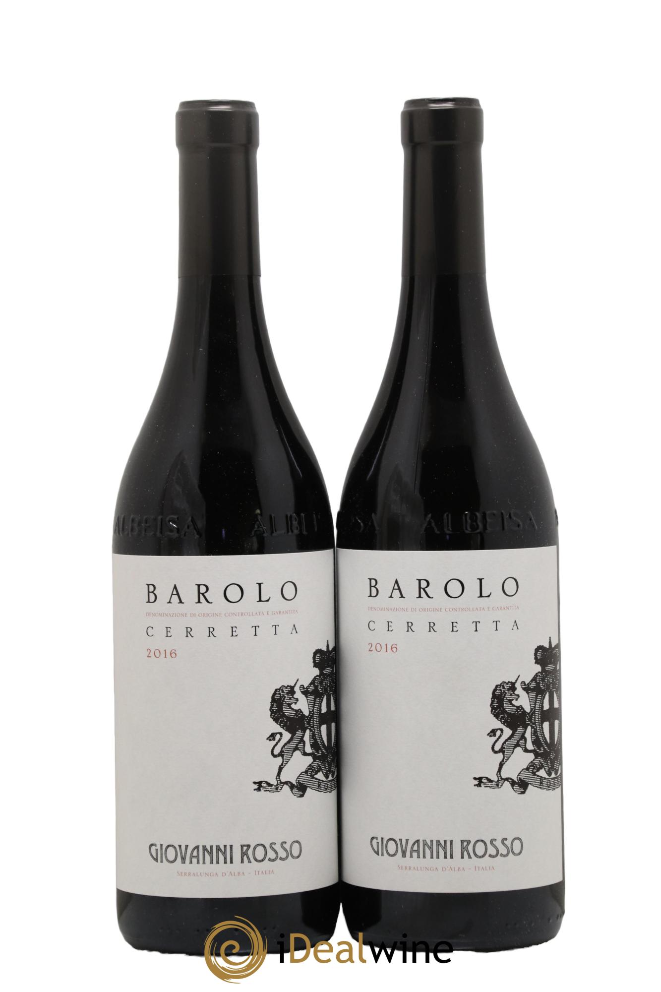 Barolo DOCG Cerretta Giovanni Rosso 2016 - Lot de 2 bouteilles - 0