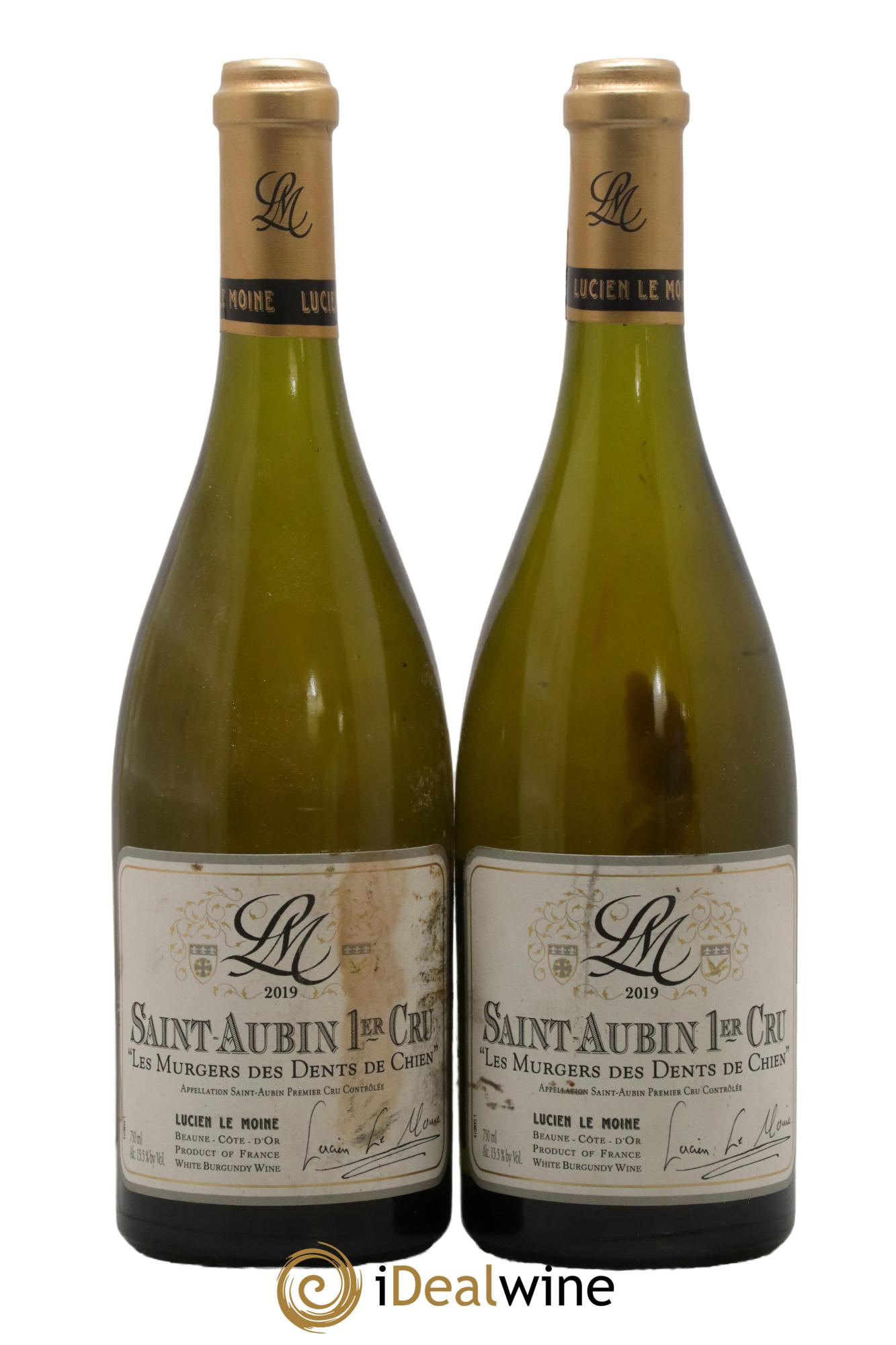 Saint-Aubin 1er Cru Les Murgers des Dents de Chien Lucien Le Moine Les Murgers Des Dents De Chien Lucien Le Moine 2019 - Lotto di 2 bottiglie - 0