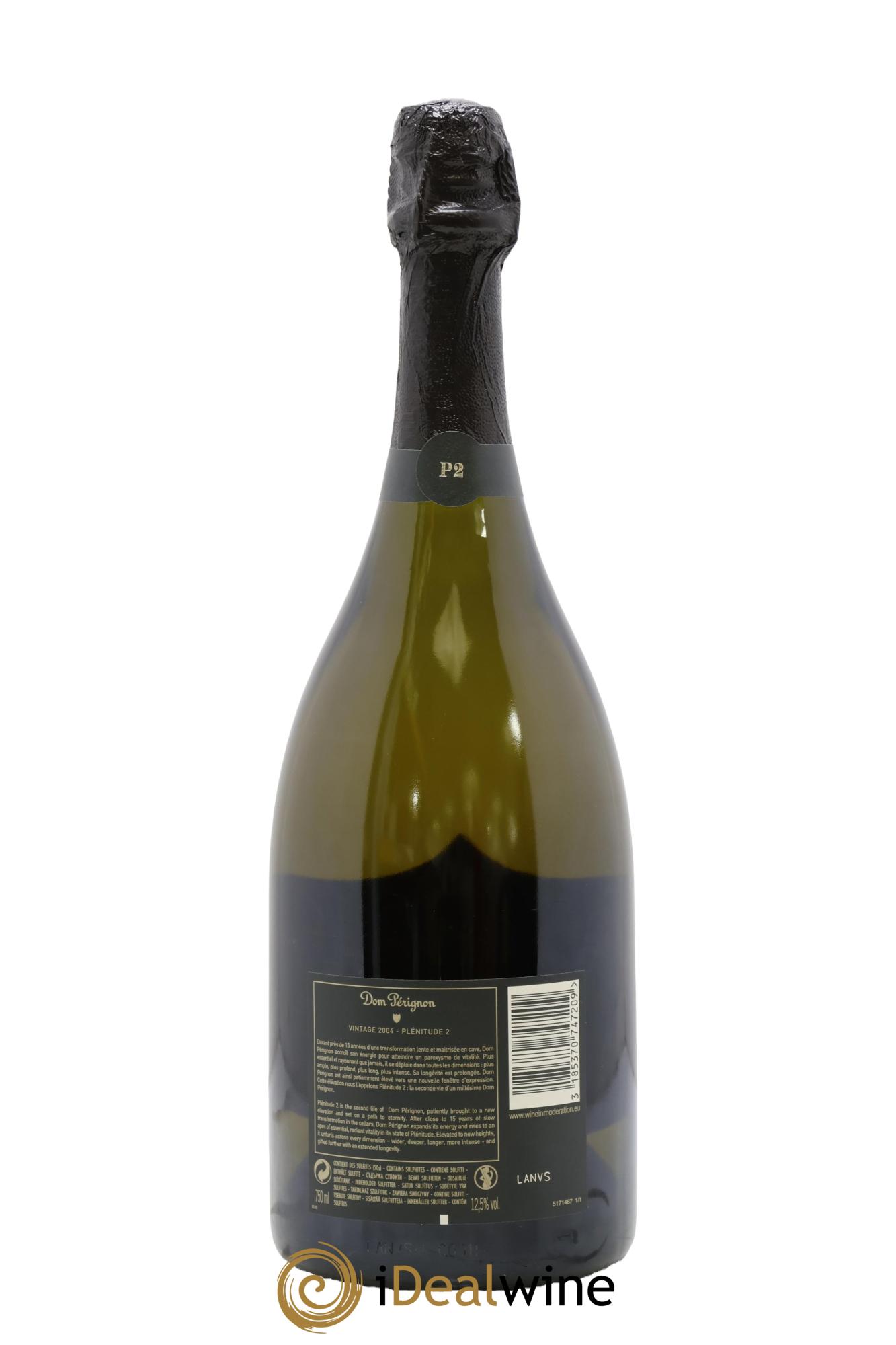 2eme Plénitude (P2) Dom Pérignon 2004 - Lot of 1 bottle - 2