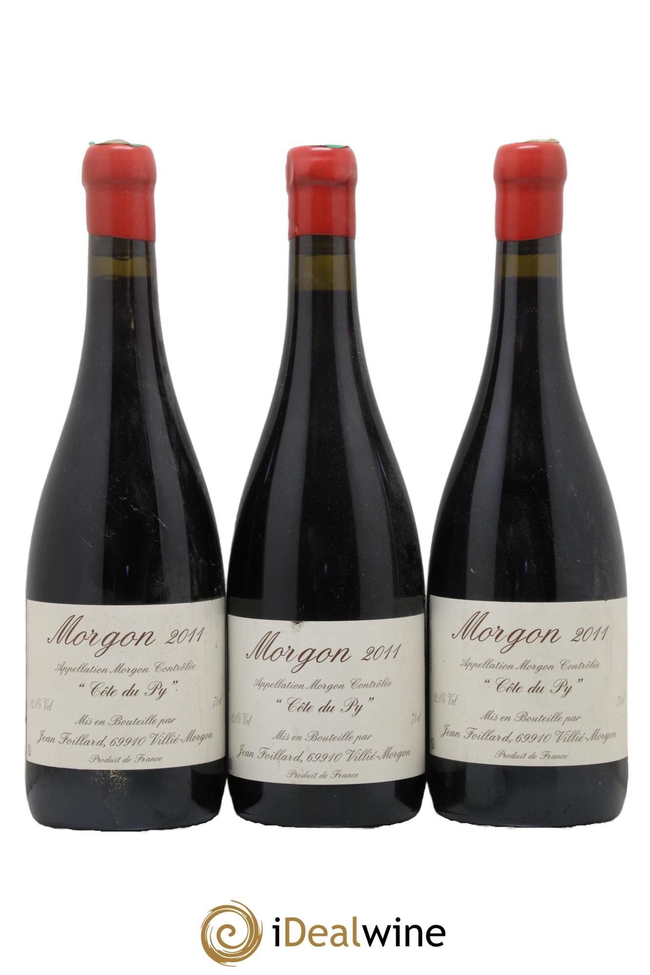 Morgon Côte du Py Jean Foillard 2011 - Lotto di 3 bottiglie - 0