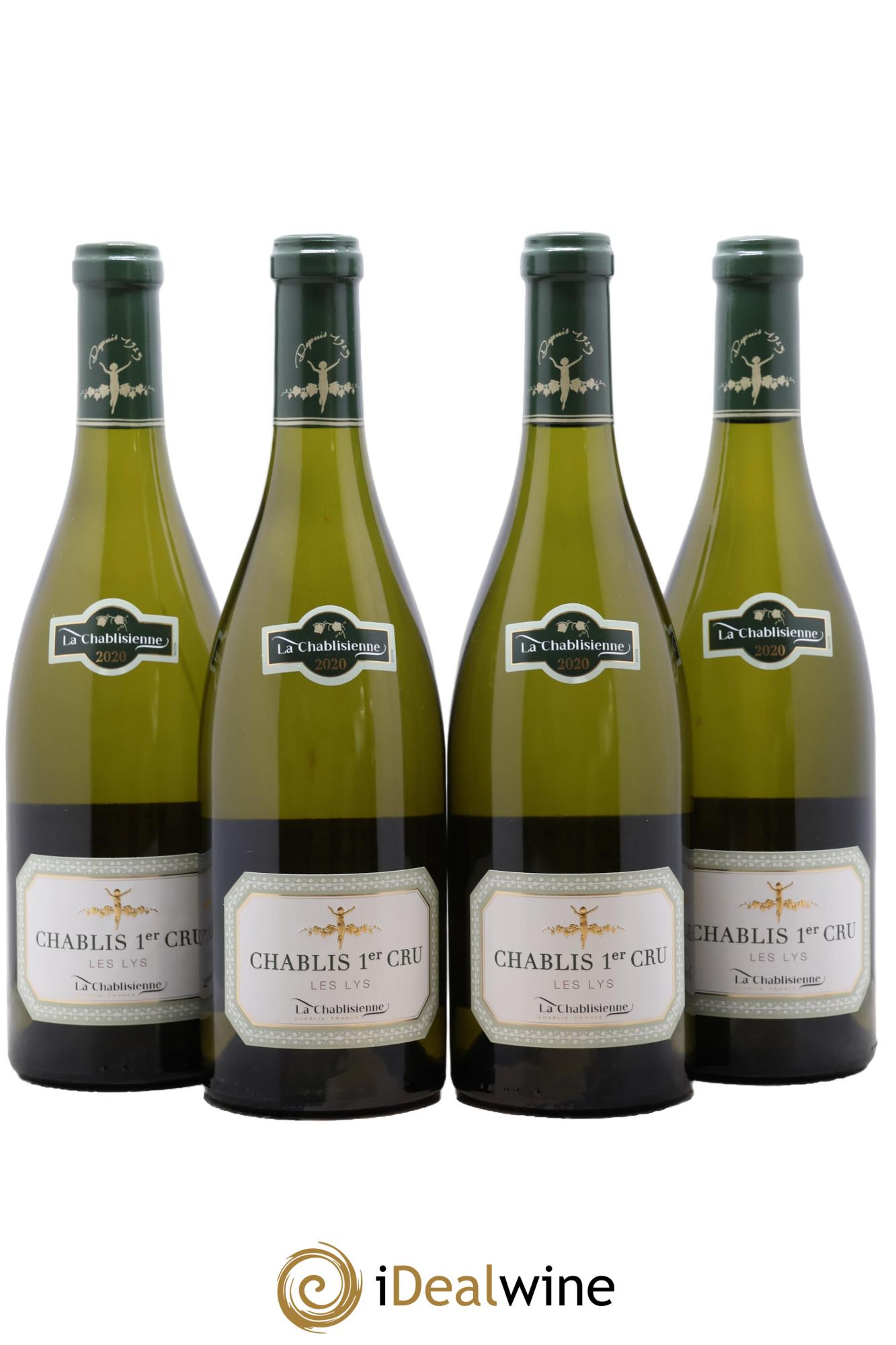 Chablis 1er Cru Les Lys La Chablisienne 2020 - Lot de 4 bouteilles - 0