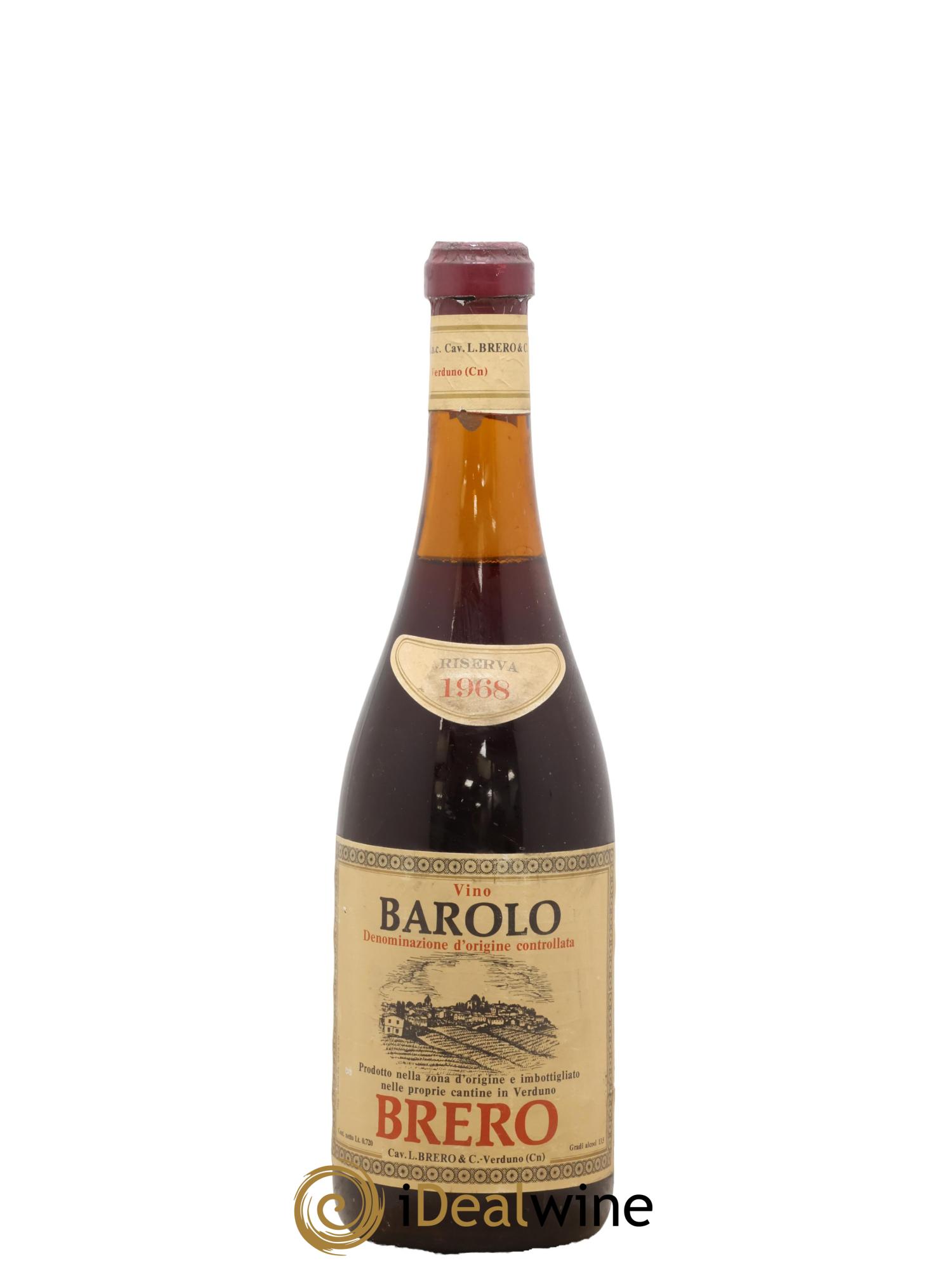 Barolo Riserva Brero 1968 - Lot of 1 bottle - 0