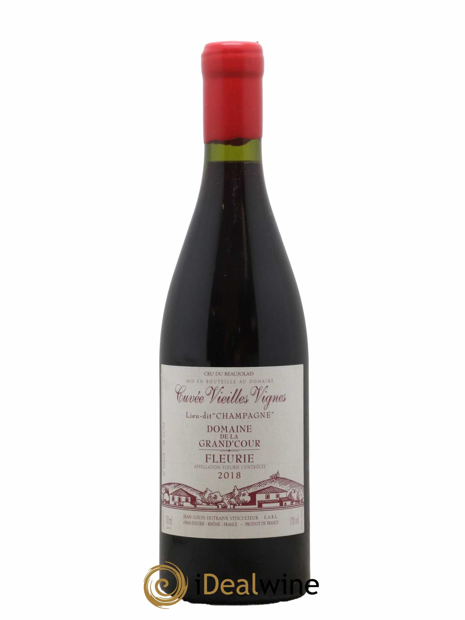 Fleurie Champagne - Cuvée Vieilles Vignes Grand'cour (Domaine de la) - Jean-Louis Dutraive 2018 - Lot de 1 bouteille - 0