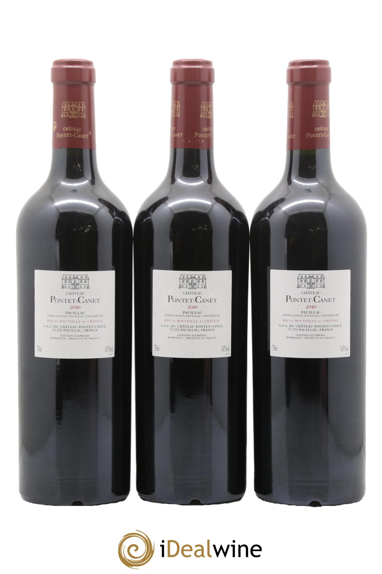 Château Pontet Canet 5ème Grand Cru Classé 2010 - Posten von 12 Flaschen - 4