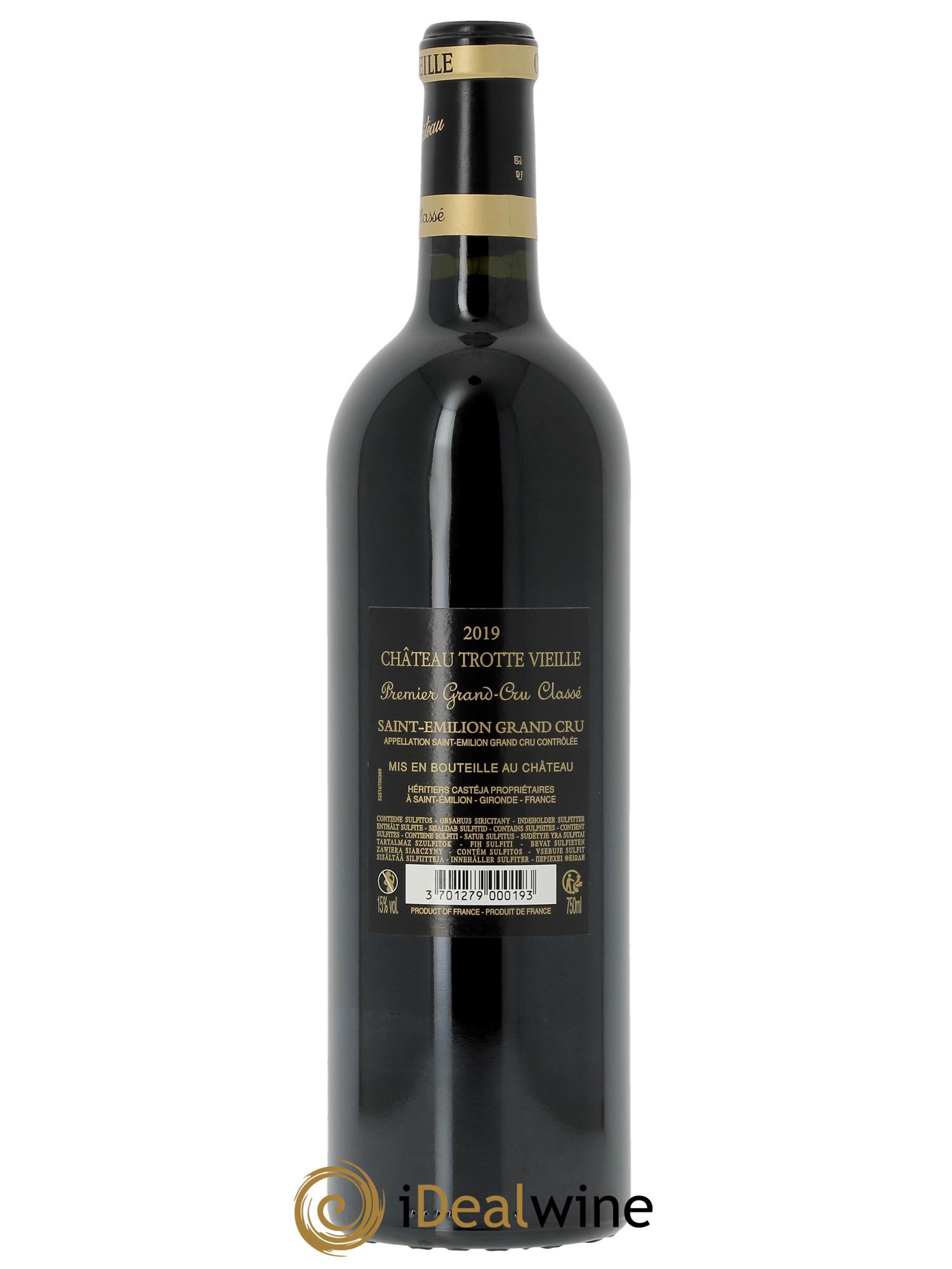 Château Trotte Vieille 1er Grand Cru Classé B (OWC if 6 bts) 2019 - Lot of 1 bottle - 1